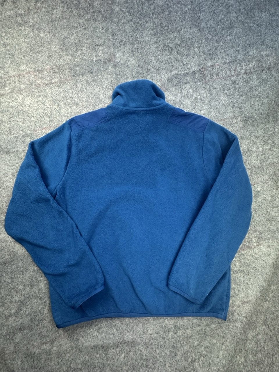 Nike Teal & Royal Fleece Half Zip Pullover Men’s M Orange Logo image 8