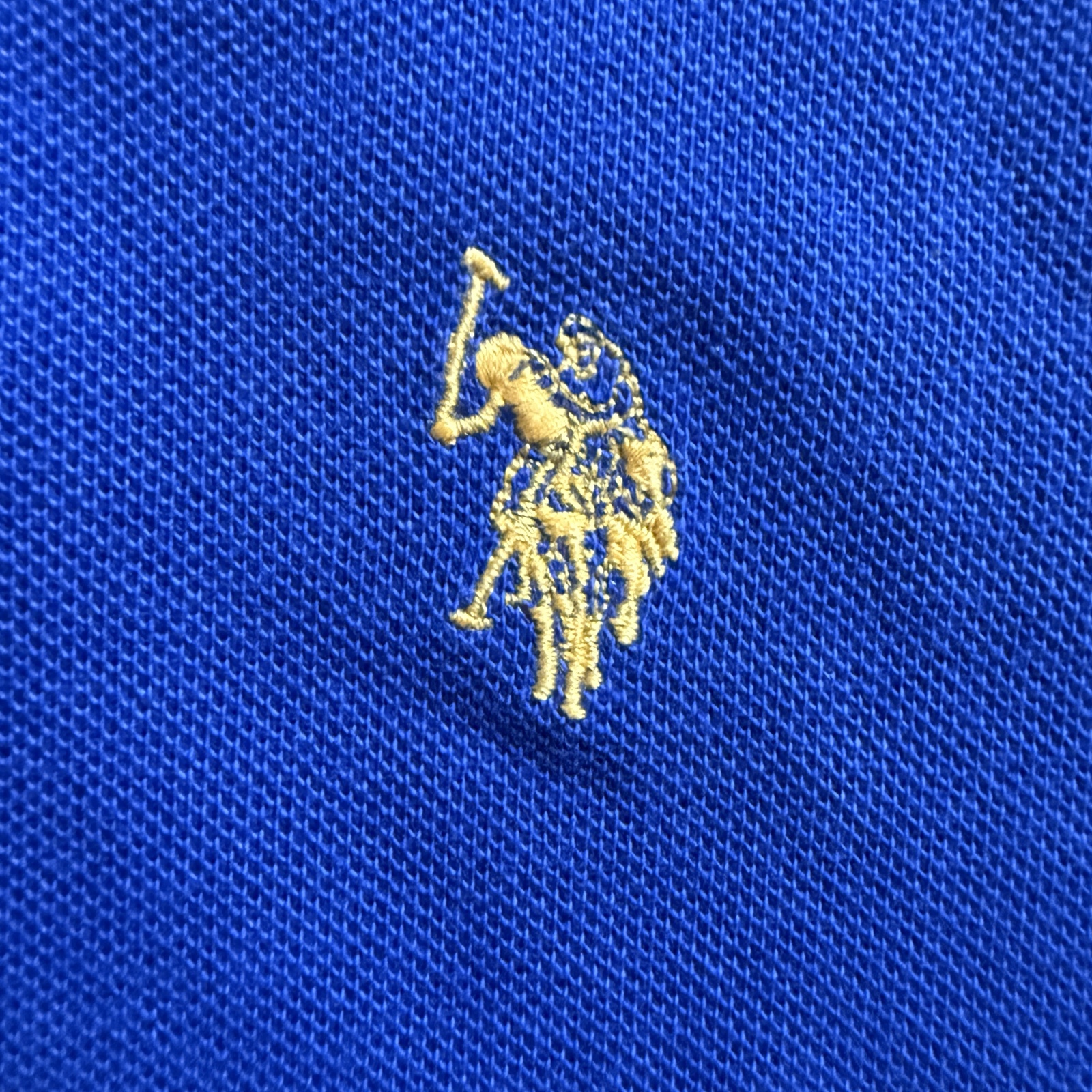 U.S. Polo Assn Polo Shirt Mens M Blue Short Sleeve Cotton Classic image 3