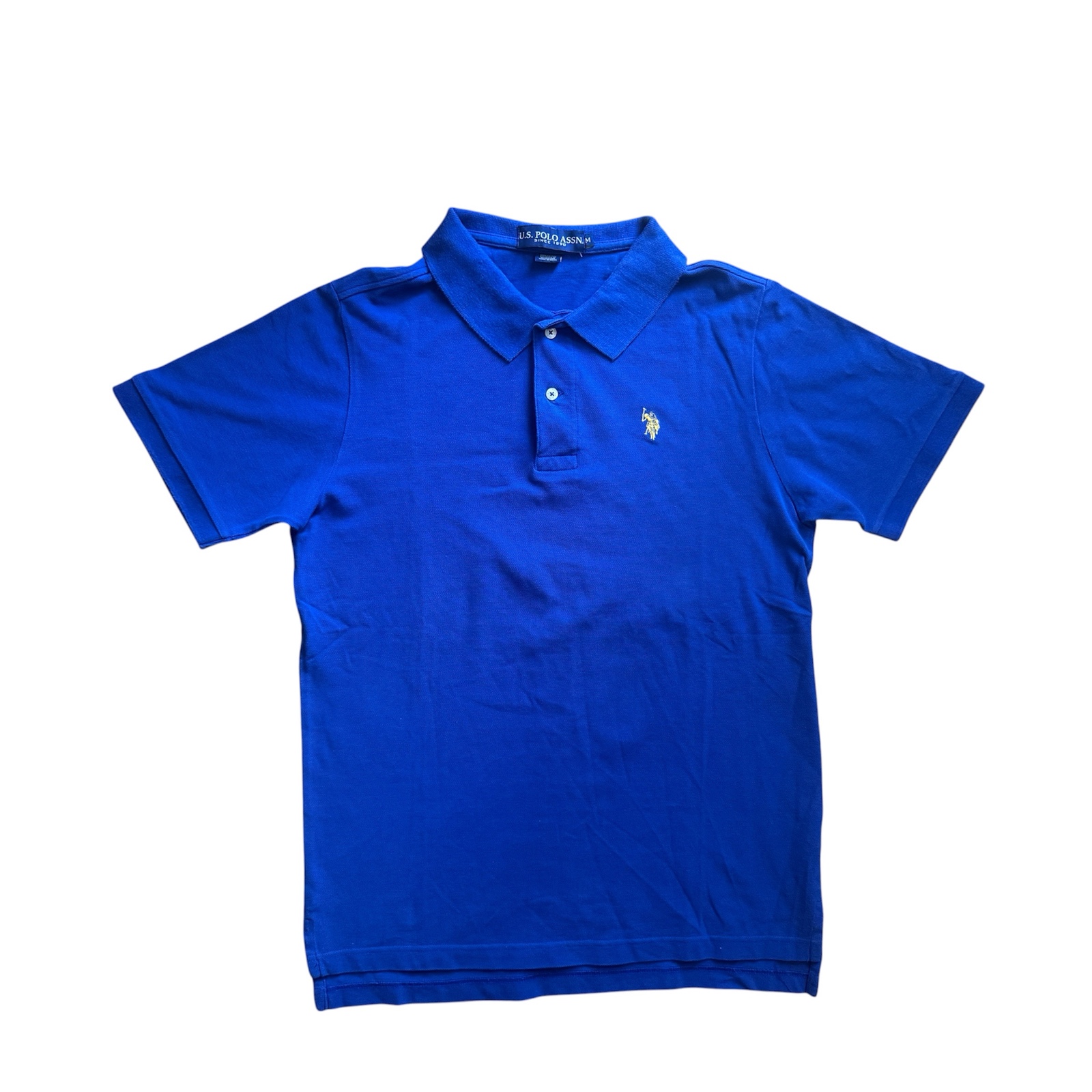 U.S. Polo Assn Polo Shirt Mens M Blue Short Sleeve Cotton Classic image 8