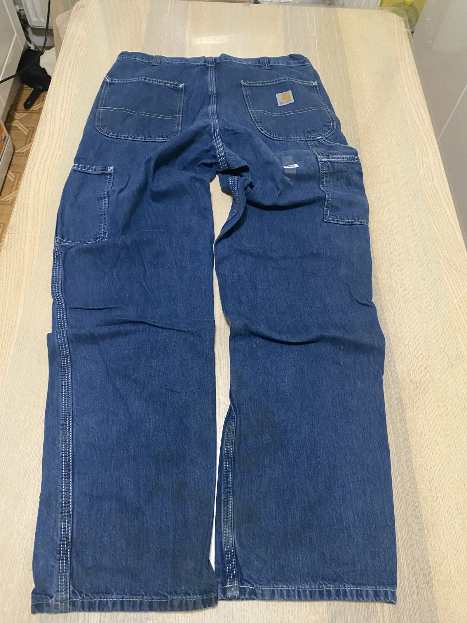 Carhartt Baggy Jeans W32 L32 Blue Loose Fit Skate Y2K Vintage #9BC