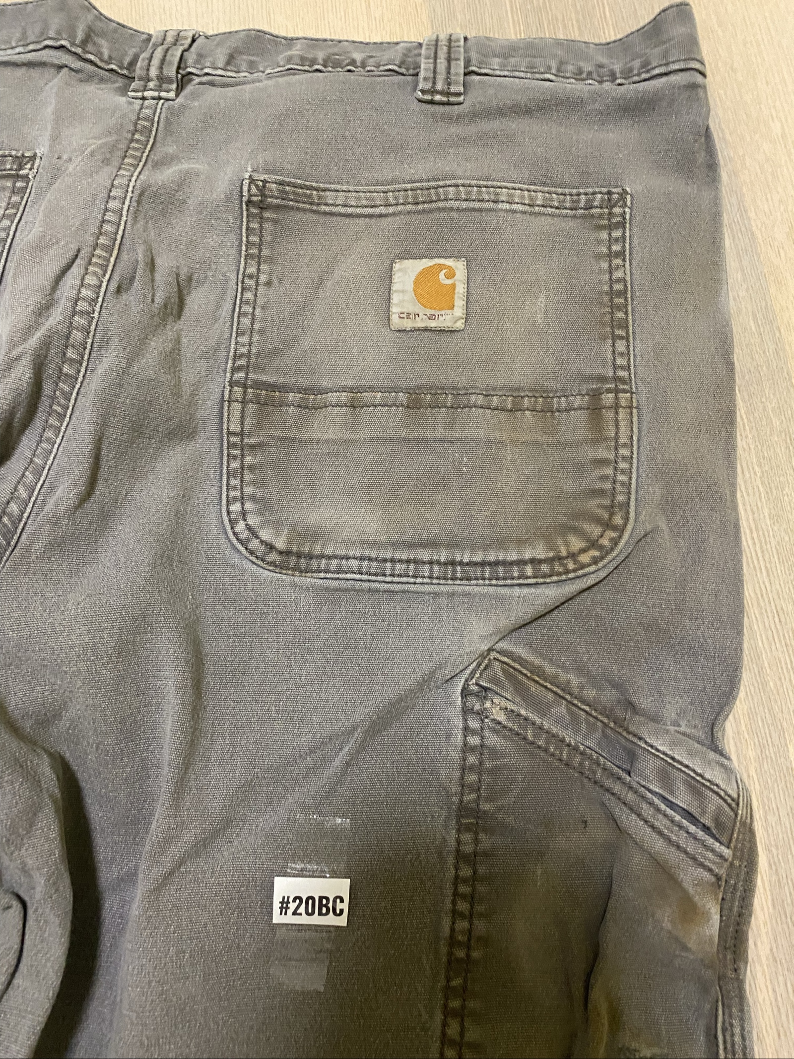 Carhartt Baggy Jeans W38 L34 Grey Loose Fit Workwear Vintage #20BC image 2