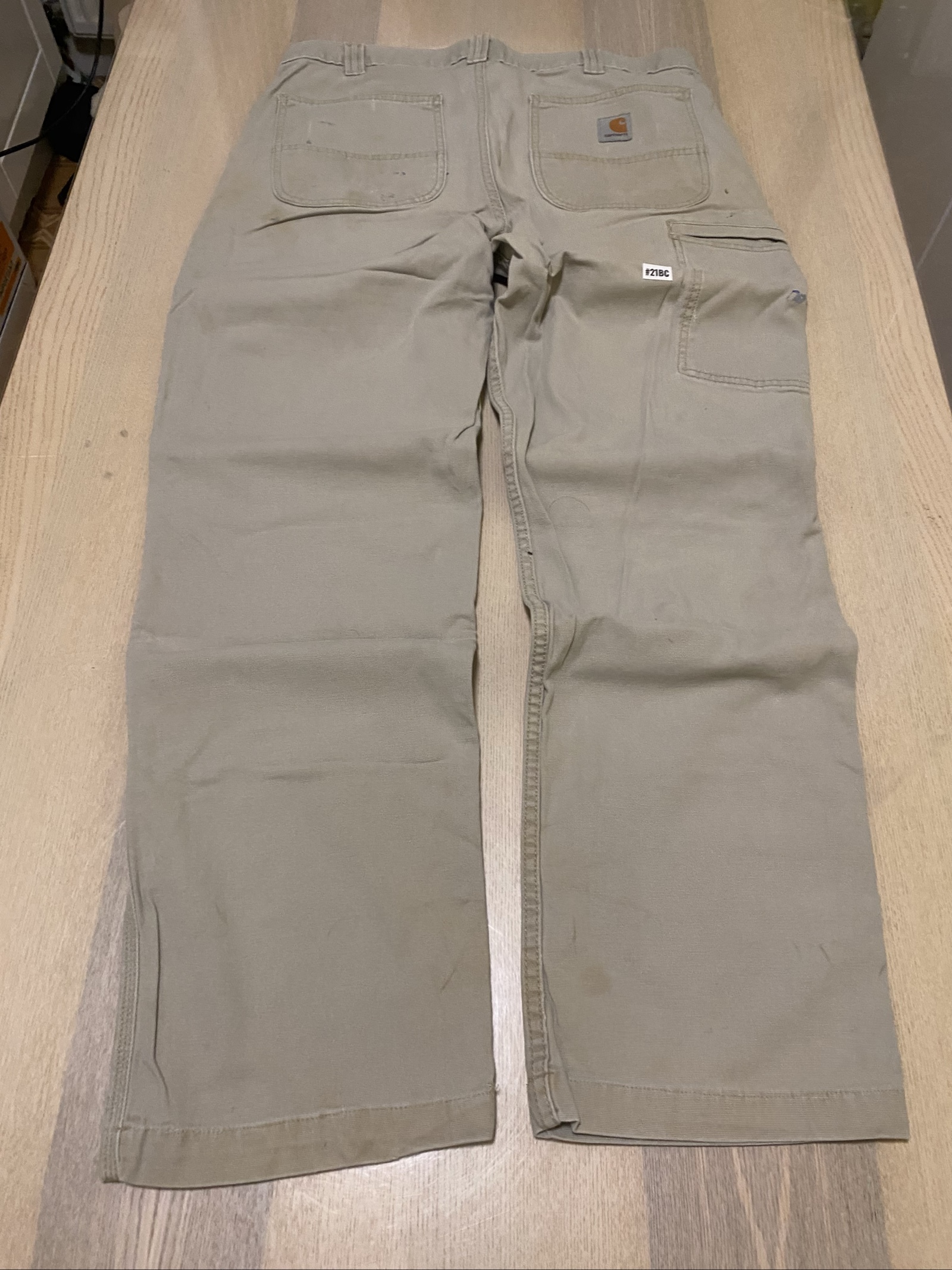 Carhartt Baggy Jeans W34 L32 Beige Loose Fit Skate Y2K Vintage #21BC