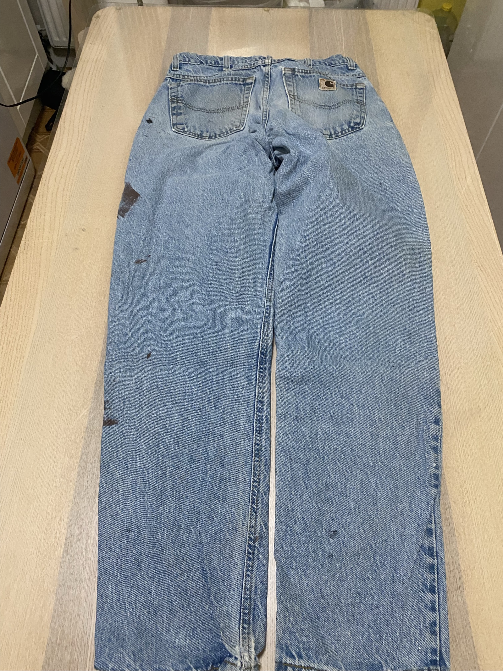 Carhartt Baggy Jeans W30 L32 Blue Loose Fit Skate Y2K Vintage #22BC