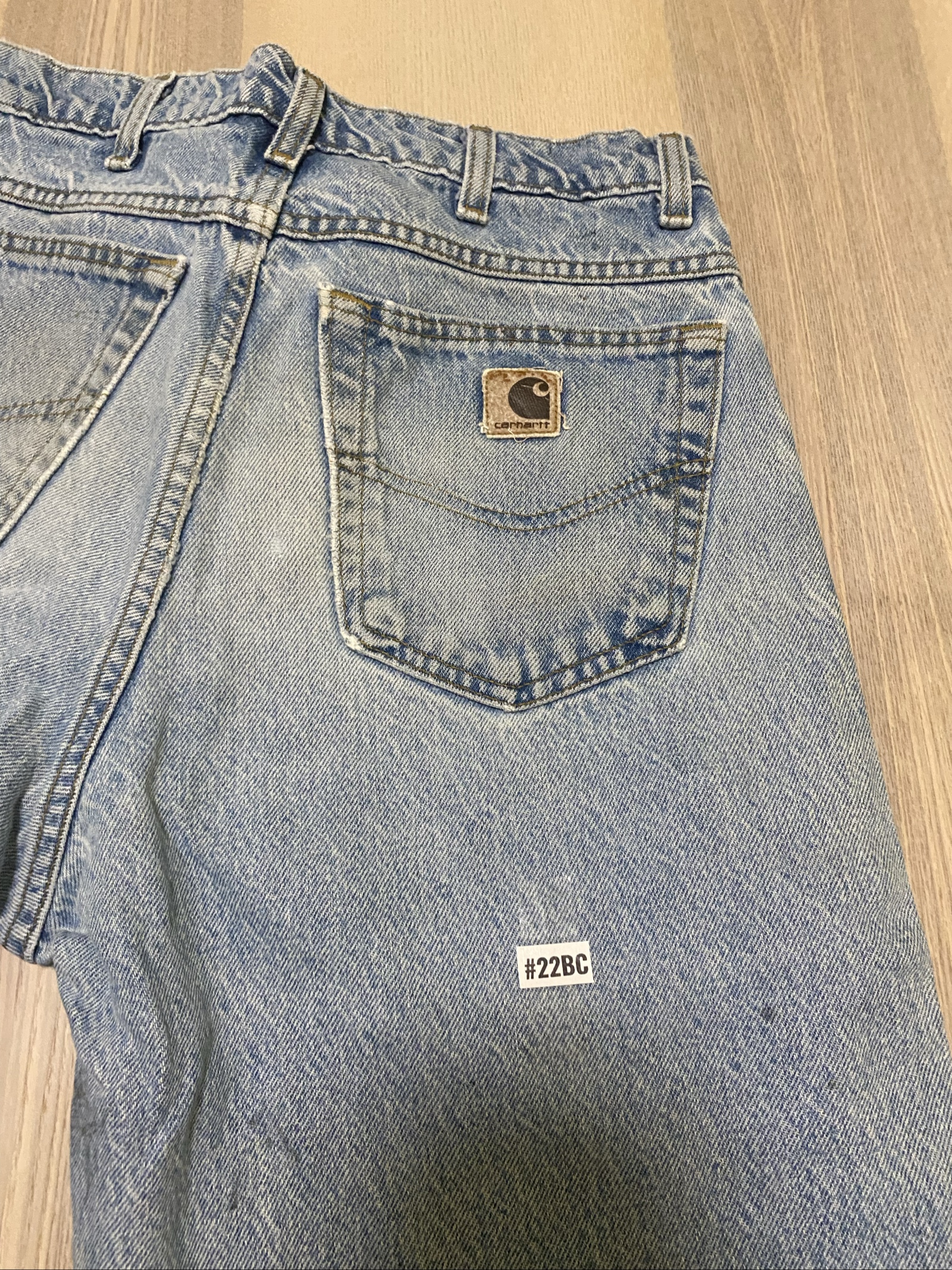 Carhartt Baggy Jeans W30 L32 Blue Loose Fit Skate Y2K Vintage #22BC image 2