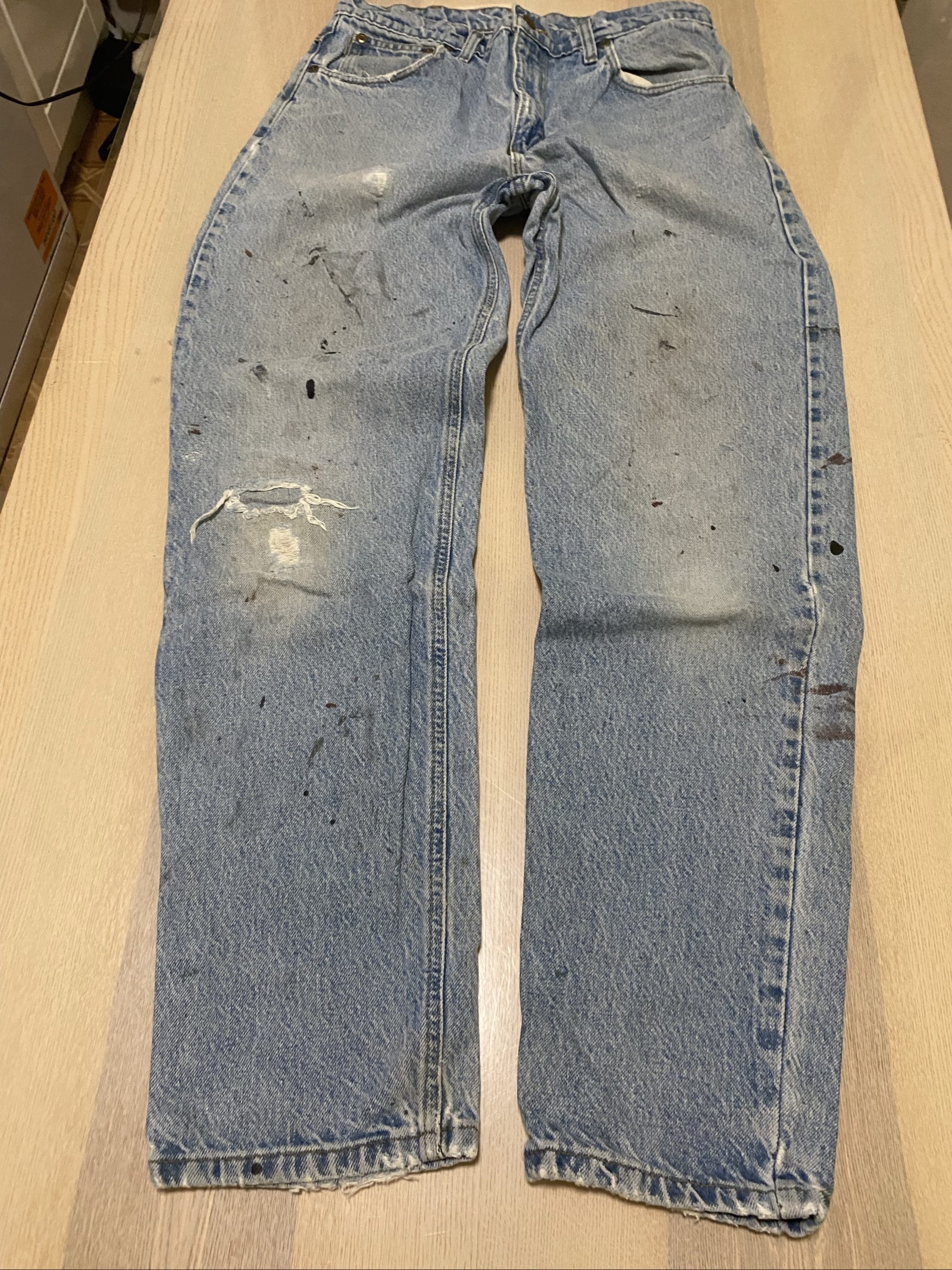 Carhartt Baggy Jeans W30 L32 Blue Loose Fit Skate Y2K Vintage #22BC image 3