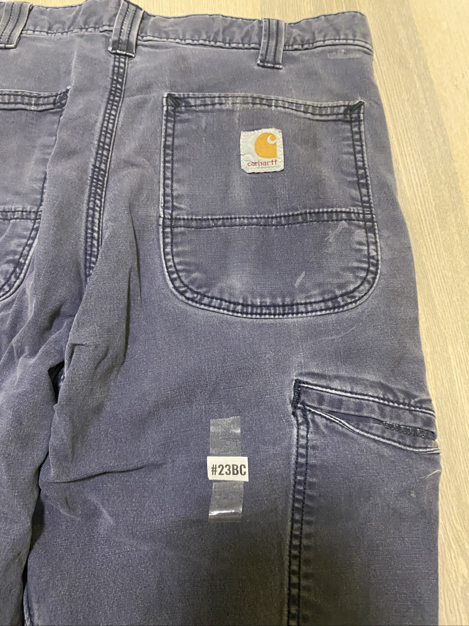 Carhartt Baggy Jeans W32 L32 Blue Loose Fit Skate Y2K Vintage #23BC image 2