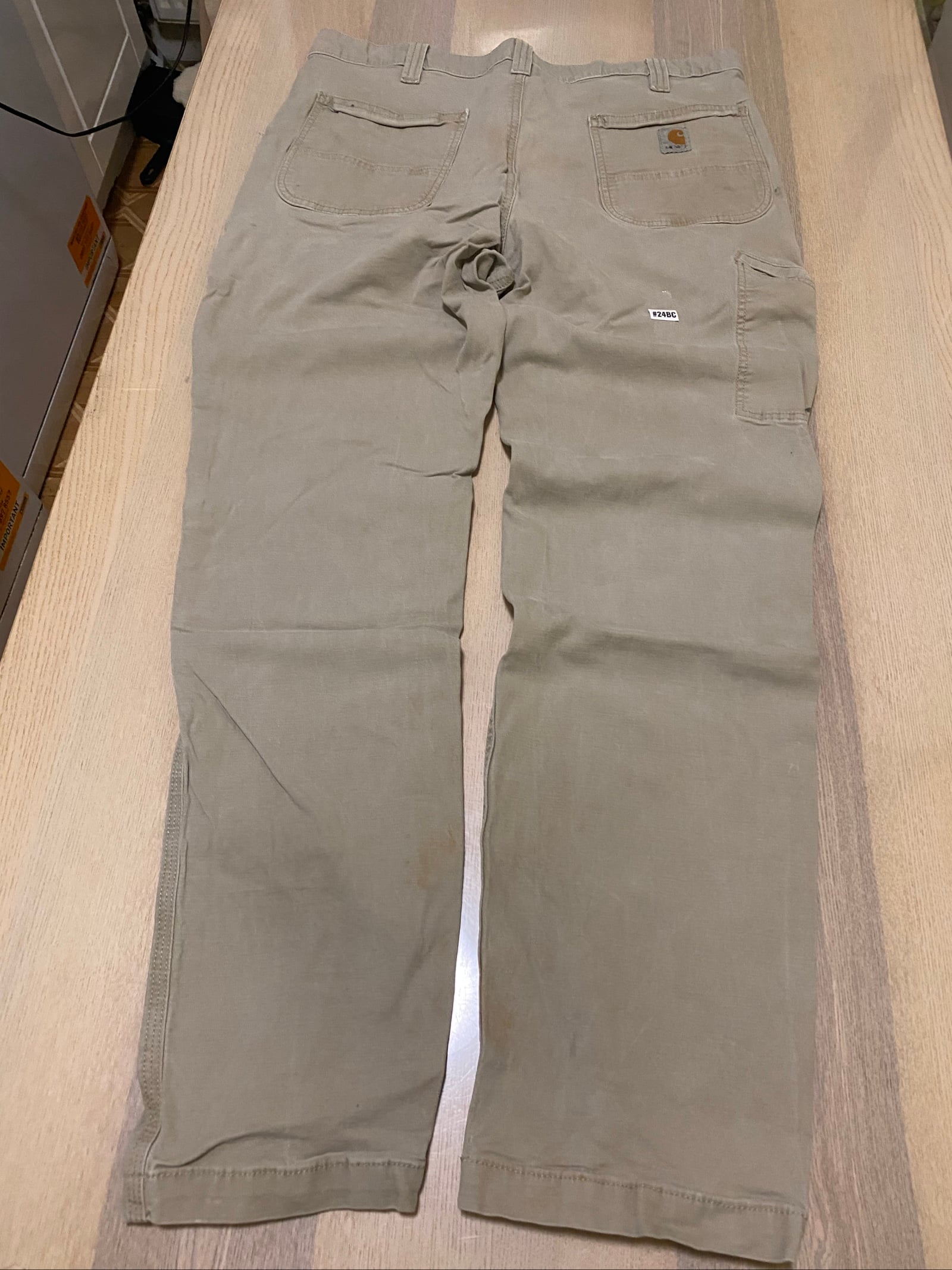 Carhartt Baggy Jeans W38 L34 Beige Loose Fit Workwear #24BC