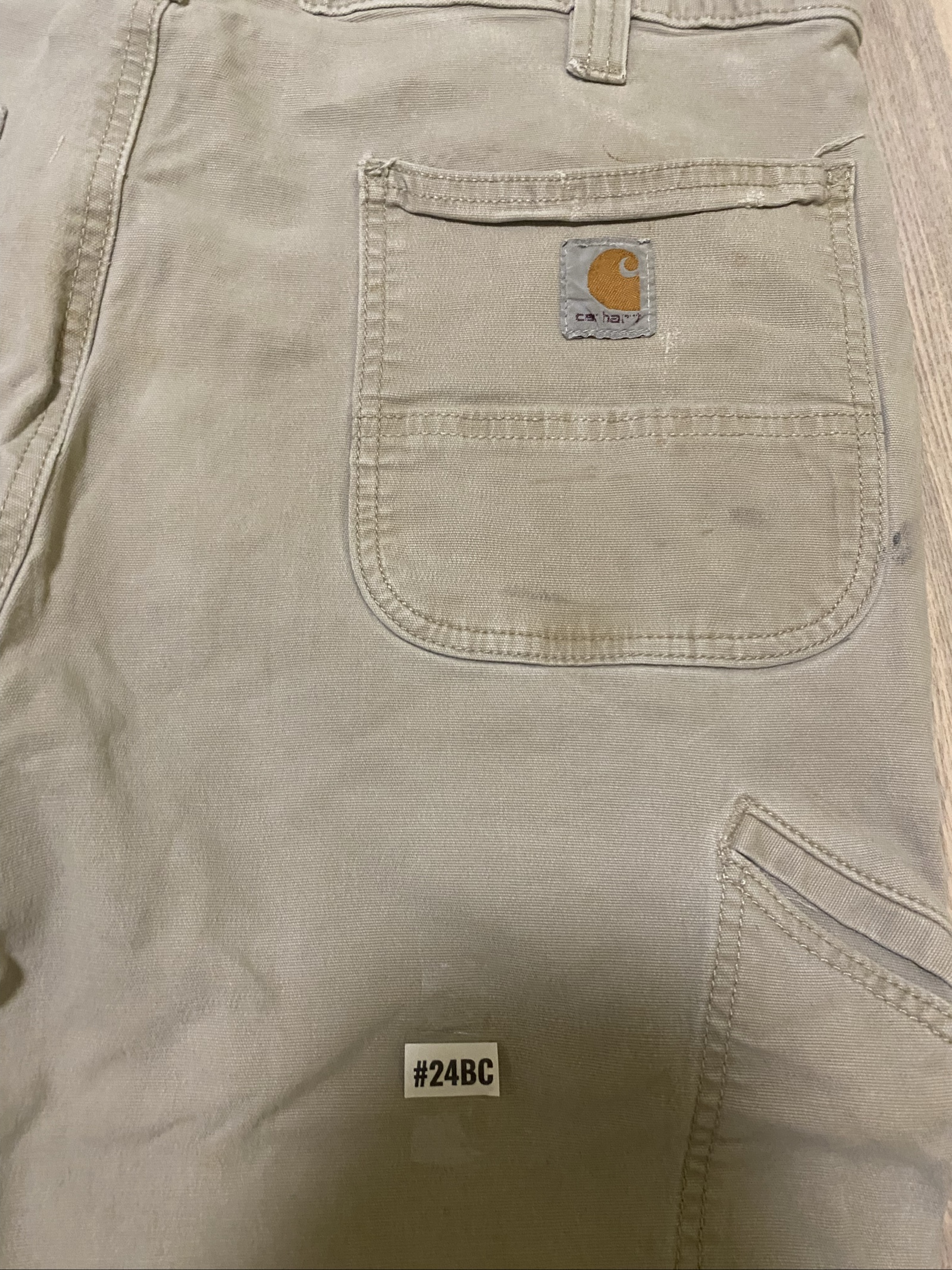 Carhartt Baggy Jeans W38 L34 Beige Loose Fit Workwear #24BC image 2