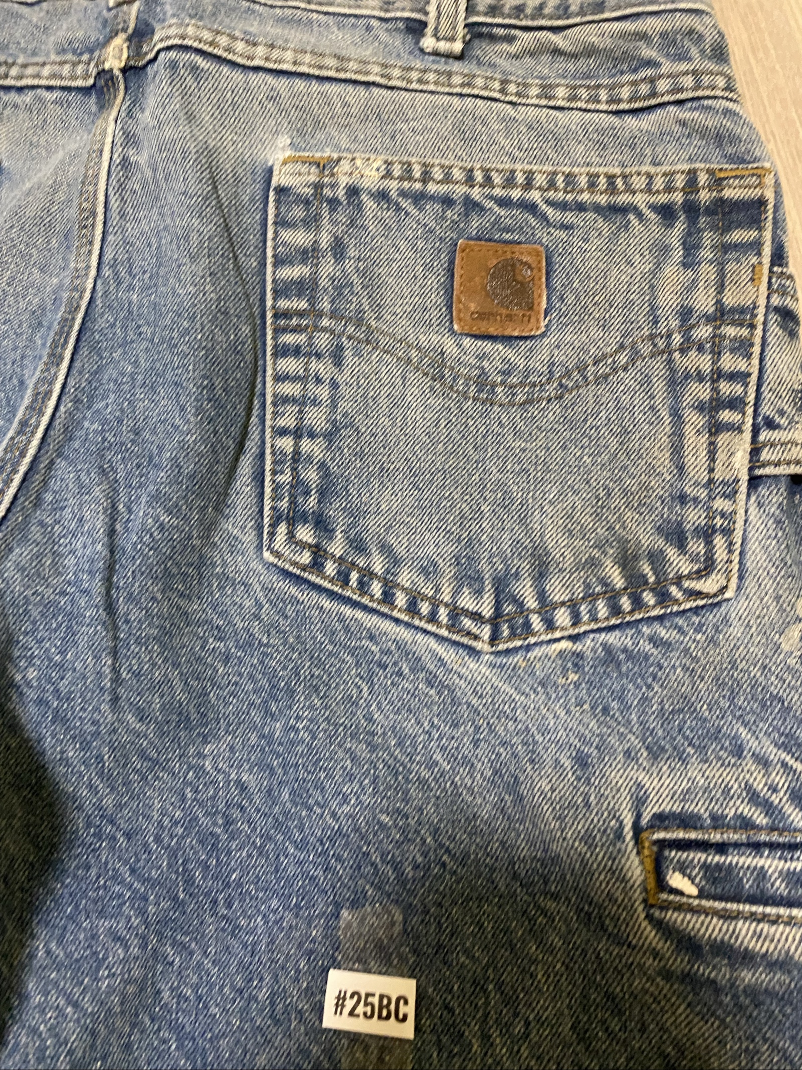 Carhartt Baggy Jeans W34 L34 Blue Loose Fit Skate Y2K Vintage #25BC image 2