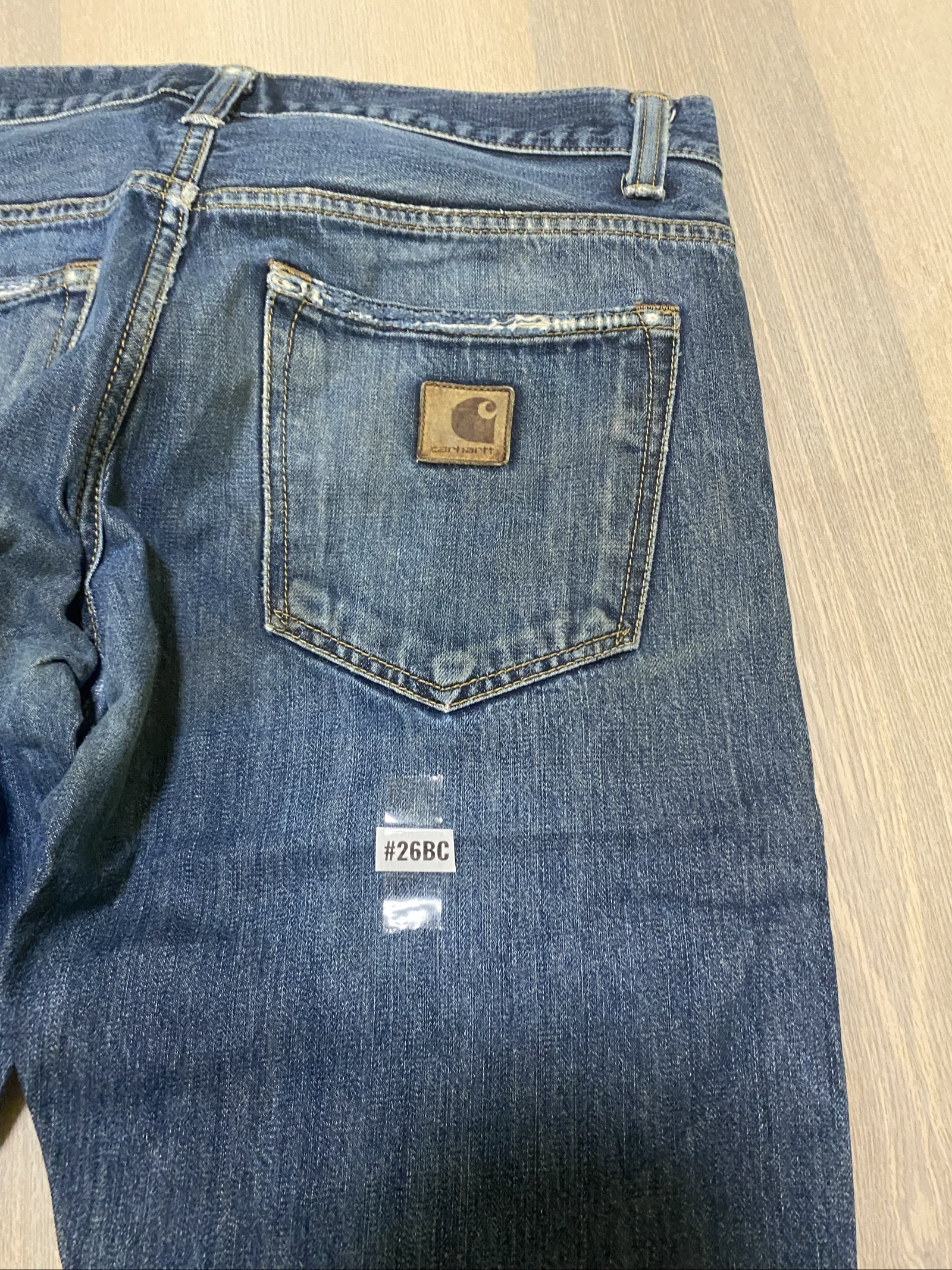 Carhartt Baggy Jeans W32 L32 Blue Loose Fit Skate Y2K Vintage #26BC image 2