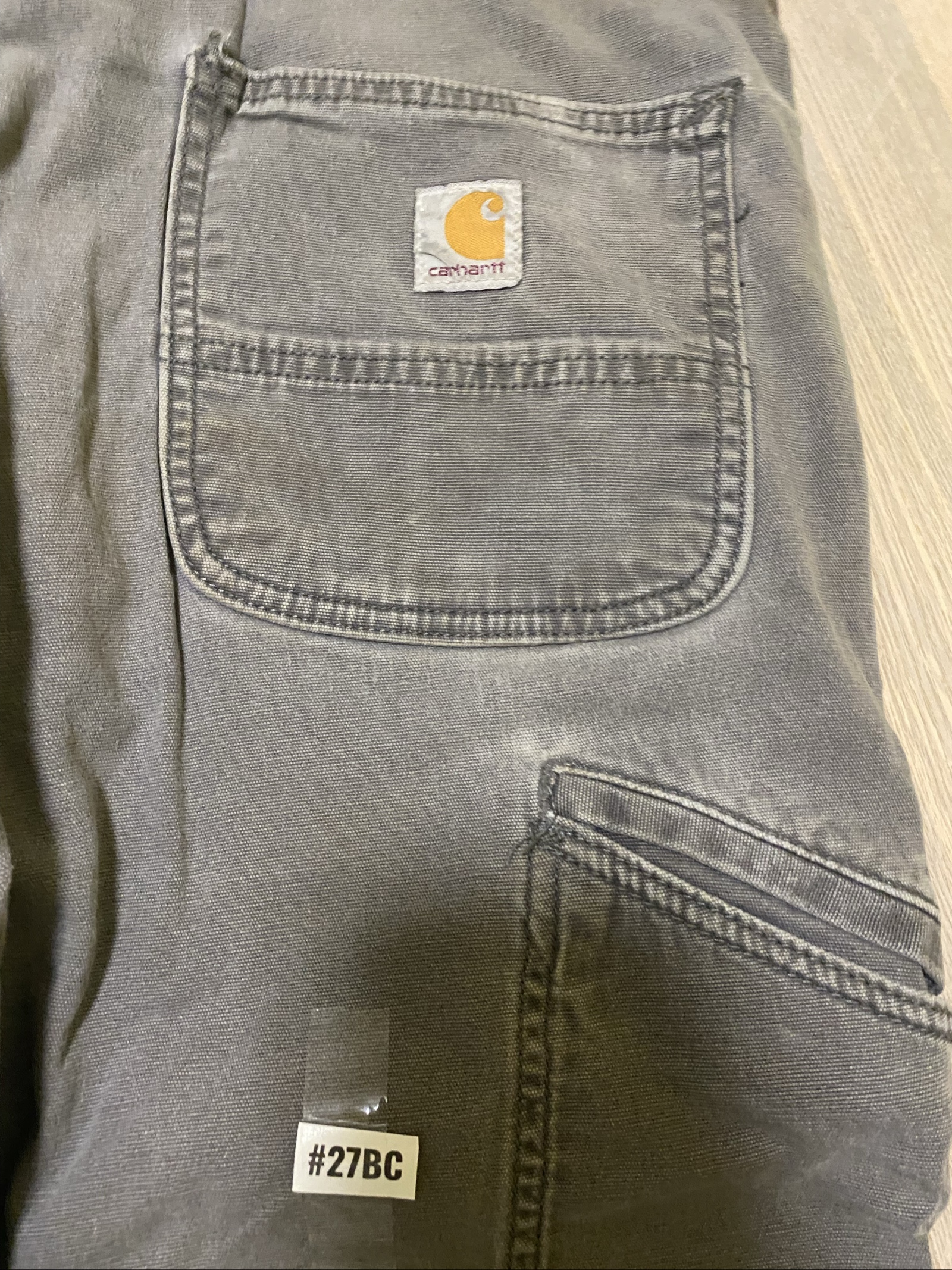 Carhartt Baggy Jeans W38 L32 Grey Loose Fit Skate Y2K Vintage #27BC image 2