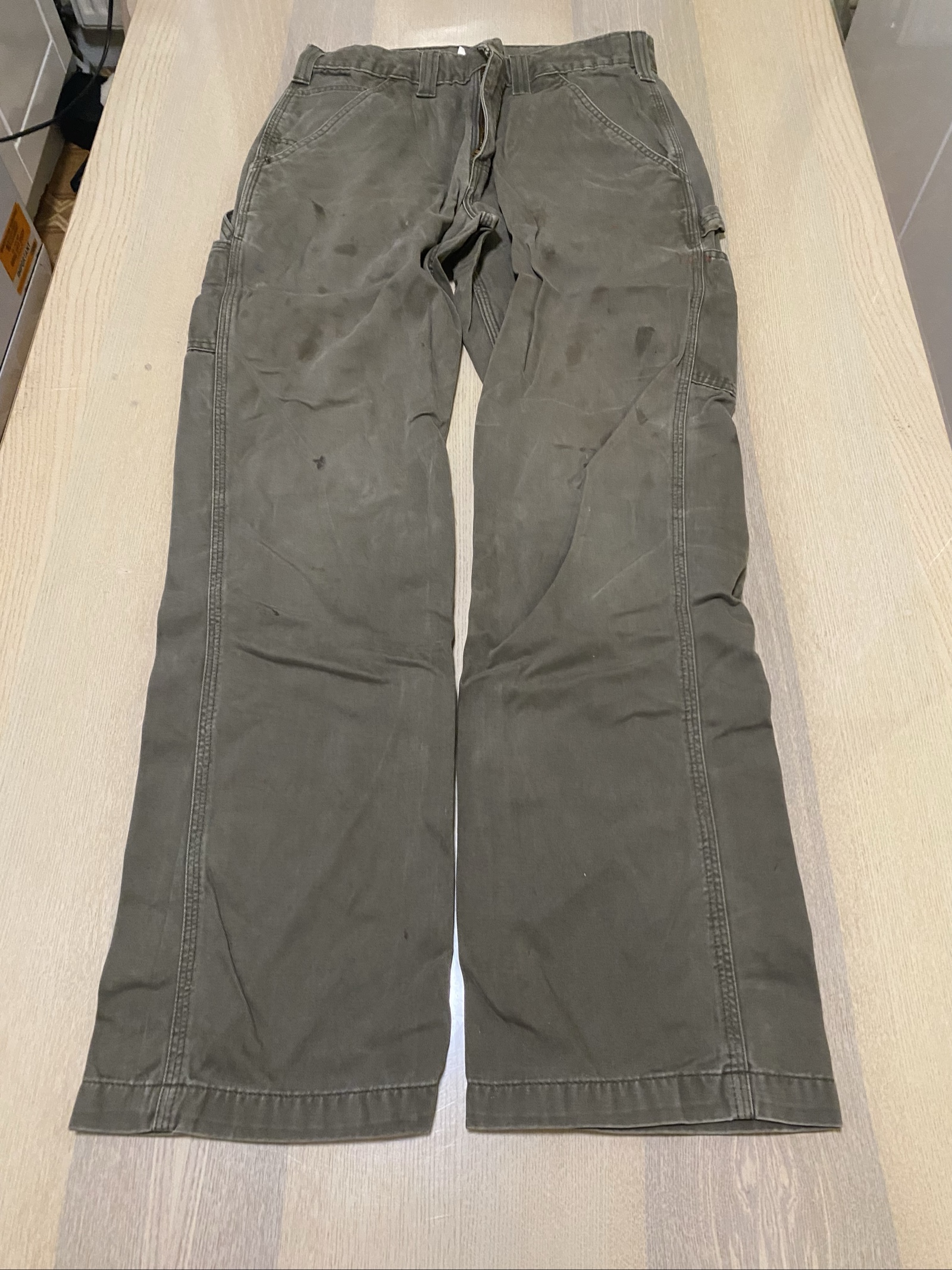 Carhartt Baggy Jeans W31 L32 Brown Loose Fit Workwear #28BC image 3
