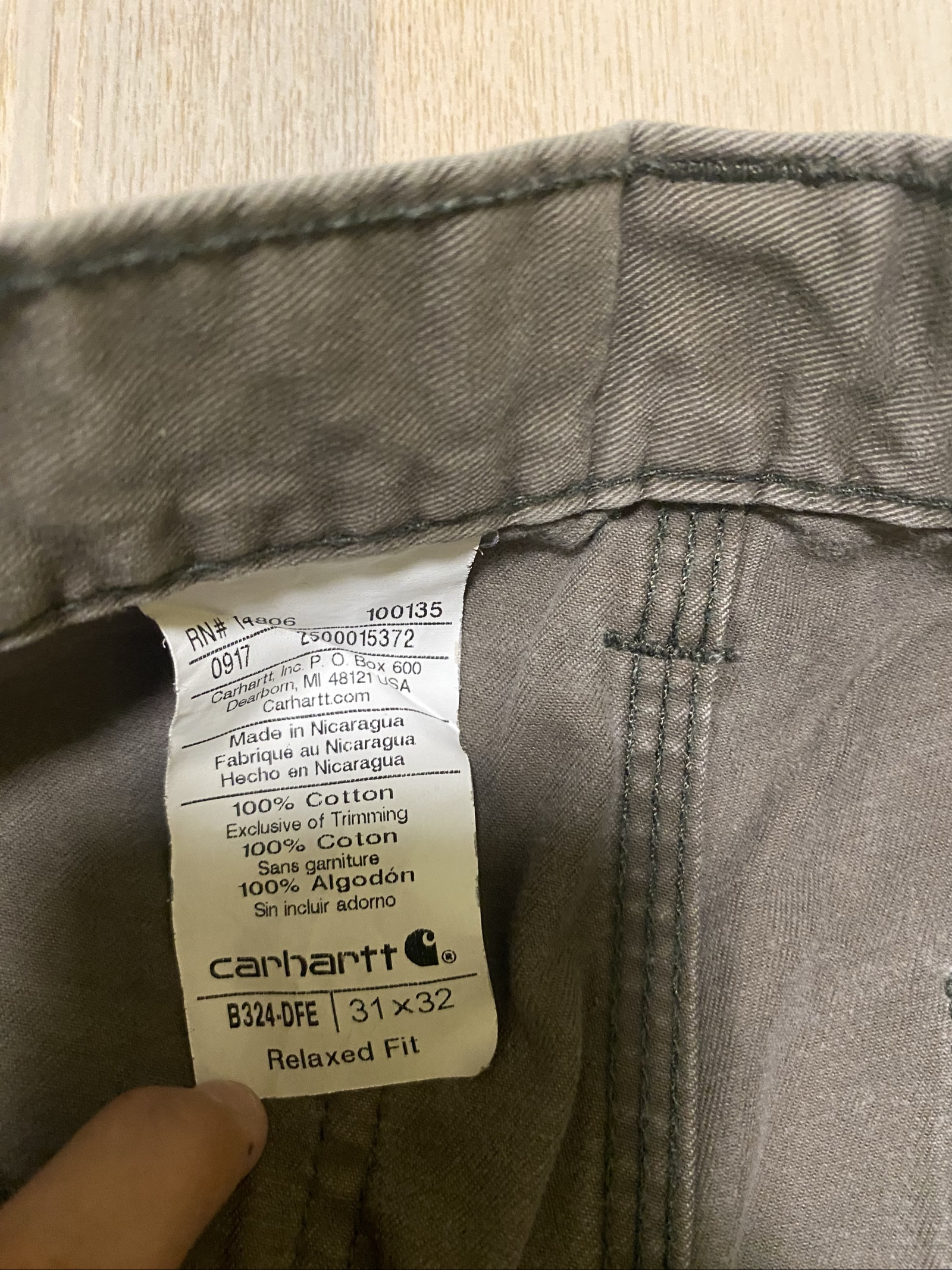 Carhartt Baggy Jeans W31 L32 Brown Loose Fit Workwear #28BC image 4