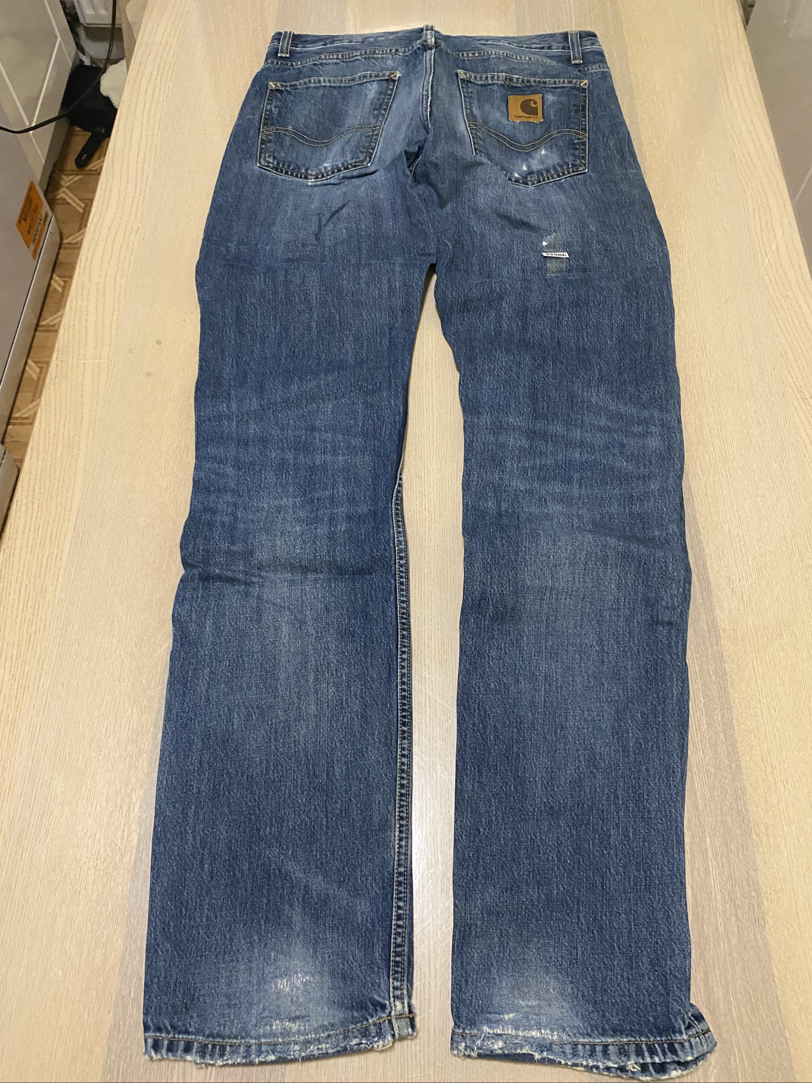Carhartt Baggy Jeans W32 L34 Blue Loose Fit Skate Y2K Vintage #29BC