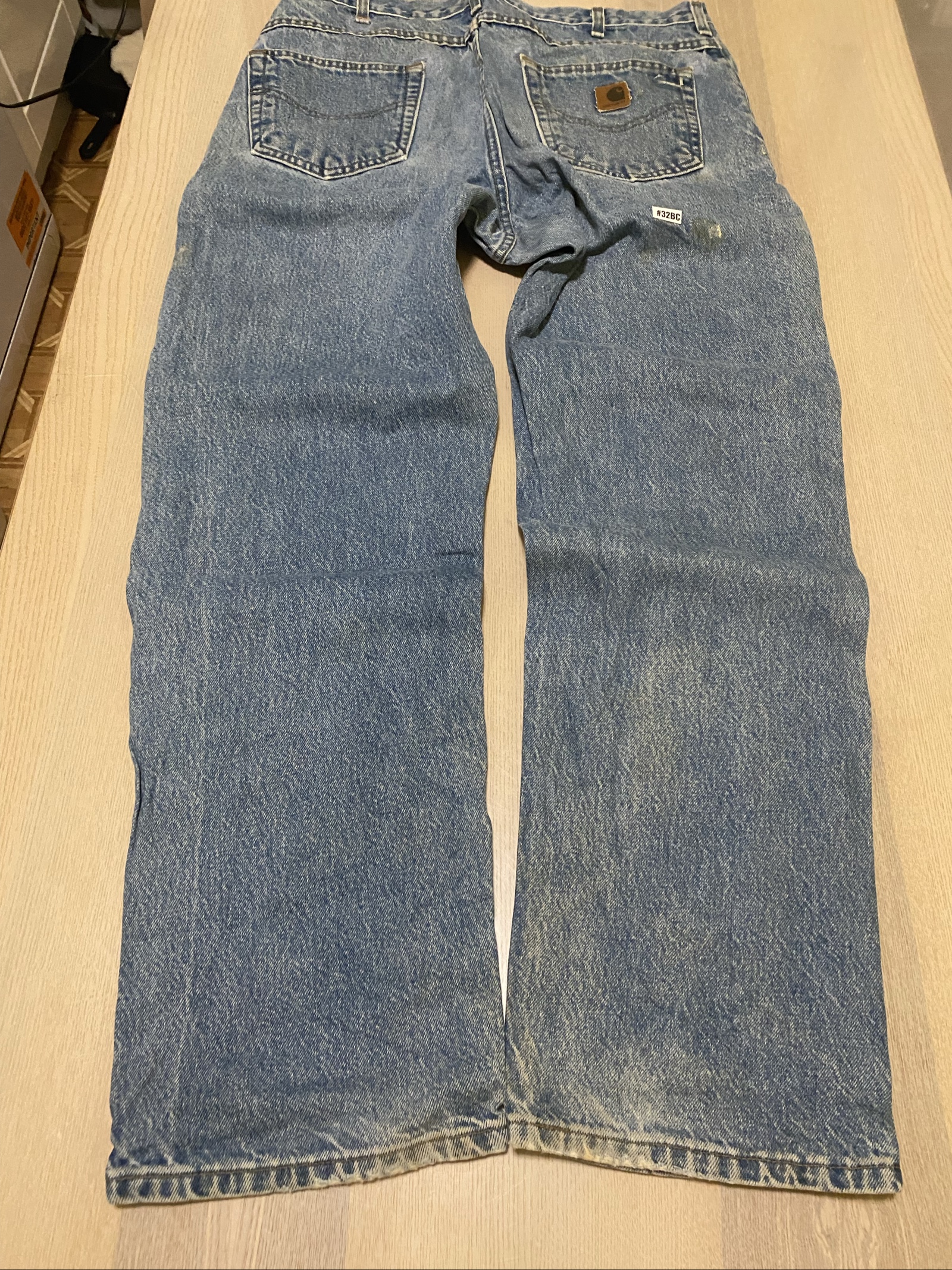 Carhartt Baggy Jeans W36 L32 Blue Loose Fit Skate Y2K Vintage #32BC