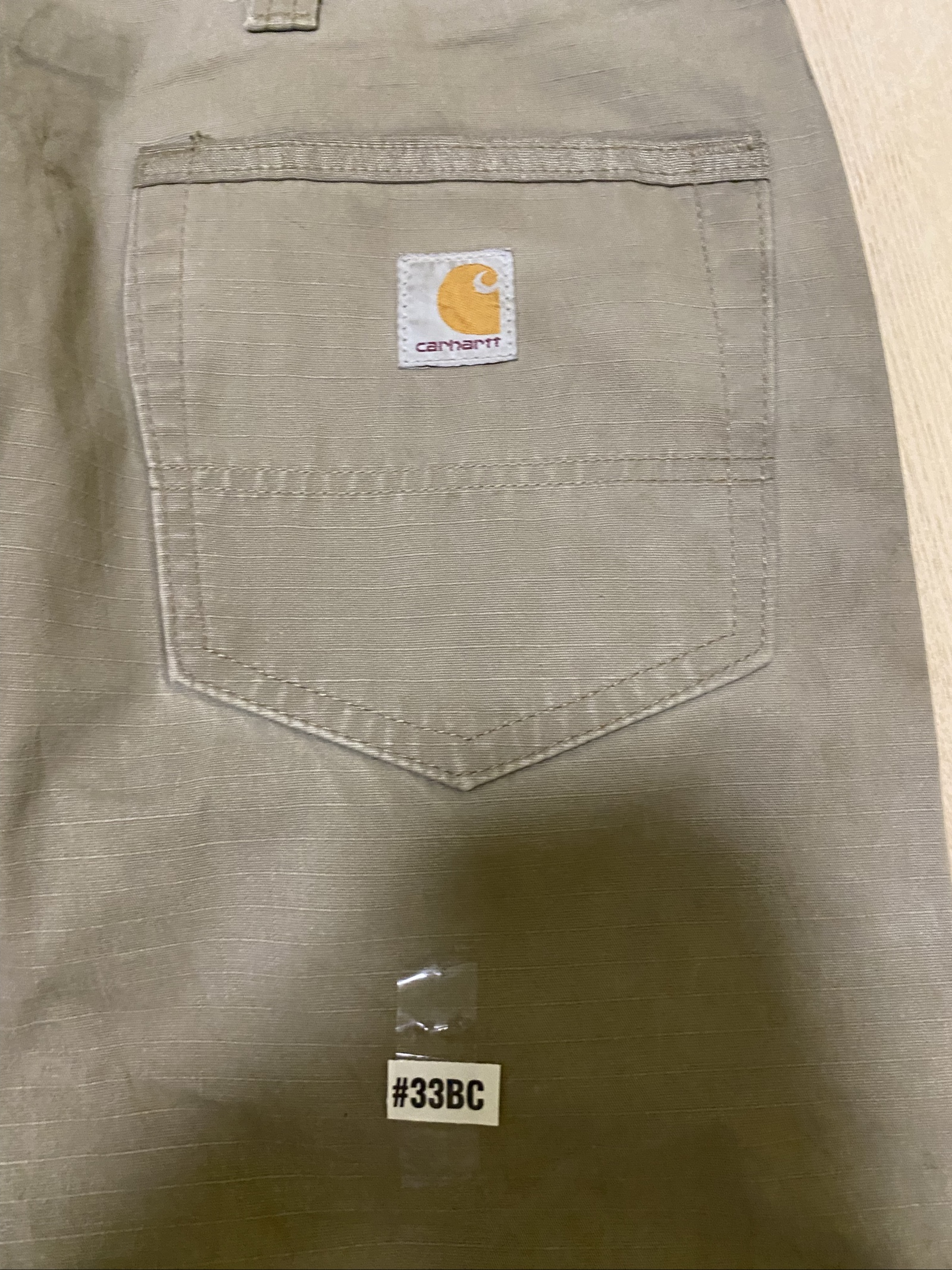 Carhartt Baggy Jeans W40 L30 Beige Loose Fit Skate Y2K Vintage #33BC image 2