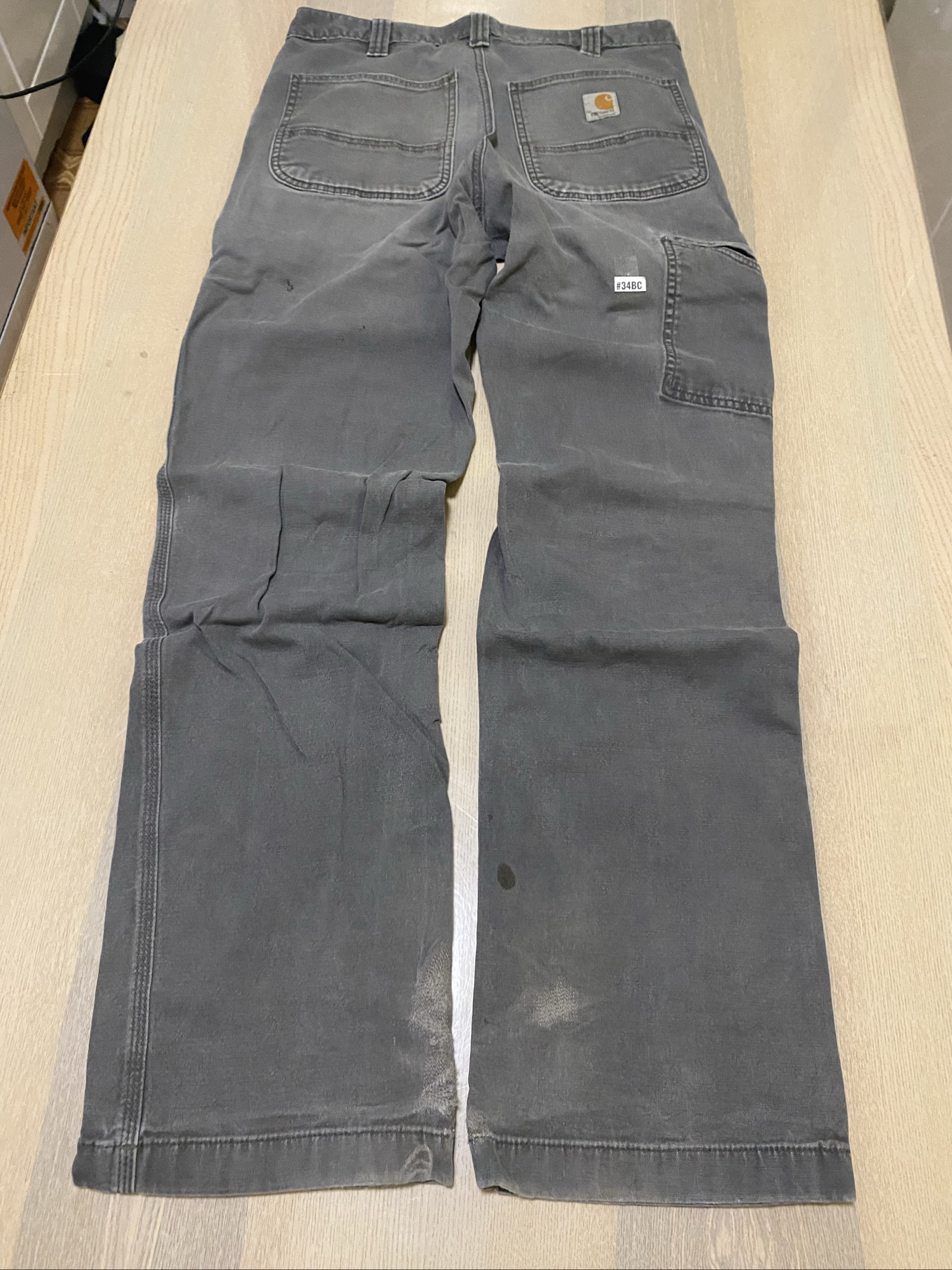 Carhartt Baggy Jeans W32 L34 Grey Loose Fit Skate Y2K Vintage #34BC
