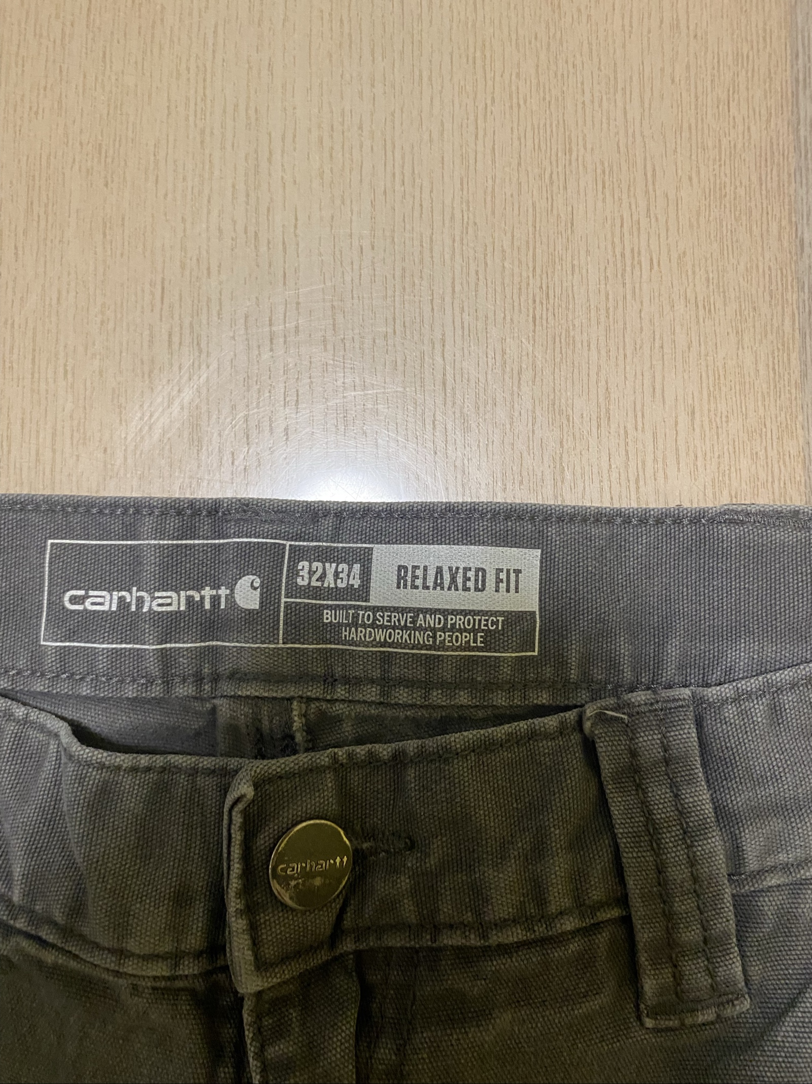 Carhartt Baggy Jeans W32 L34 Grey Loose Fit Skate Y2K Vintage #34BC image 4