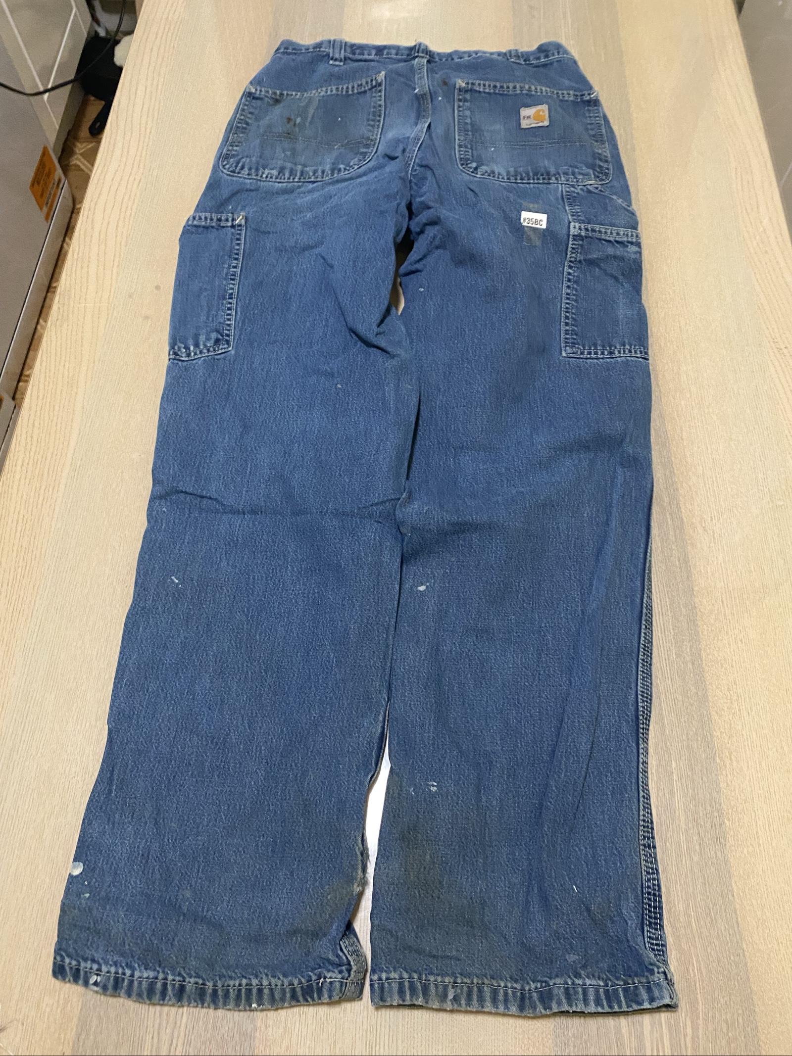 Carhartt Baggy Jeans W32 L32 Blue Loose Fit Skate Y2K Vintage #35BC