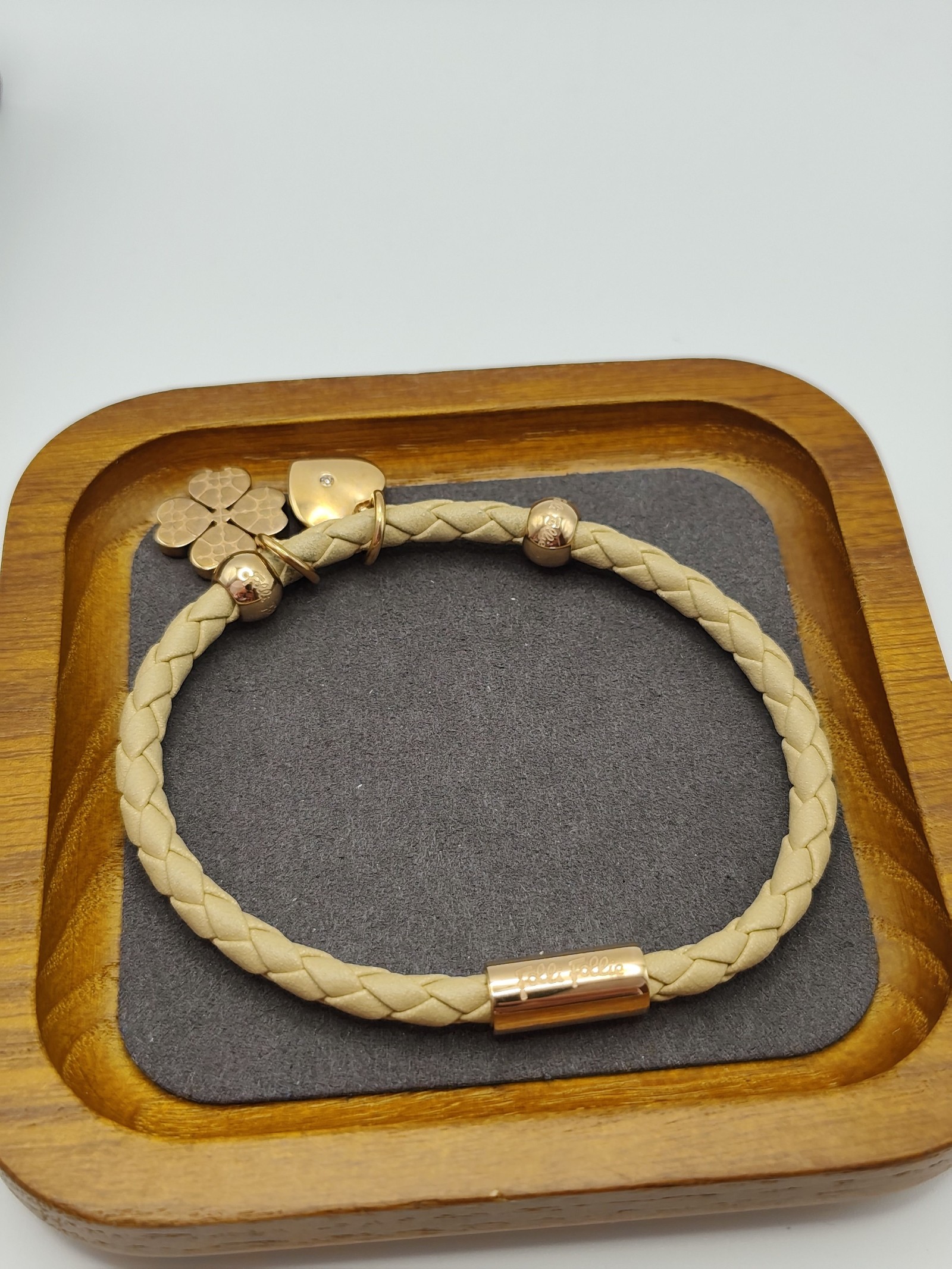Folli Follie Beige Leather Charm Bracelet Women's image 2