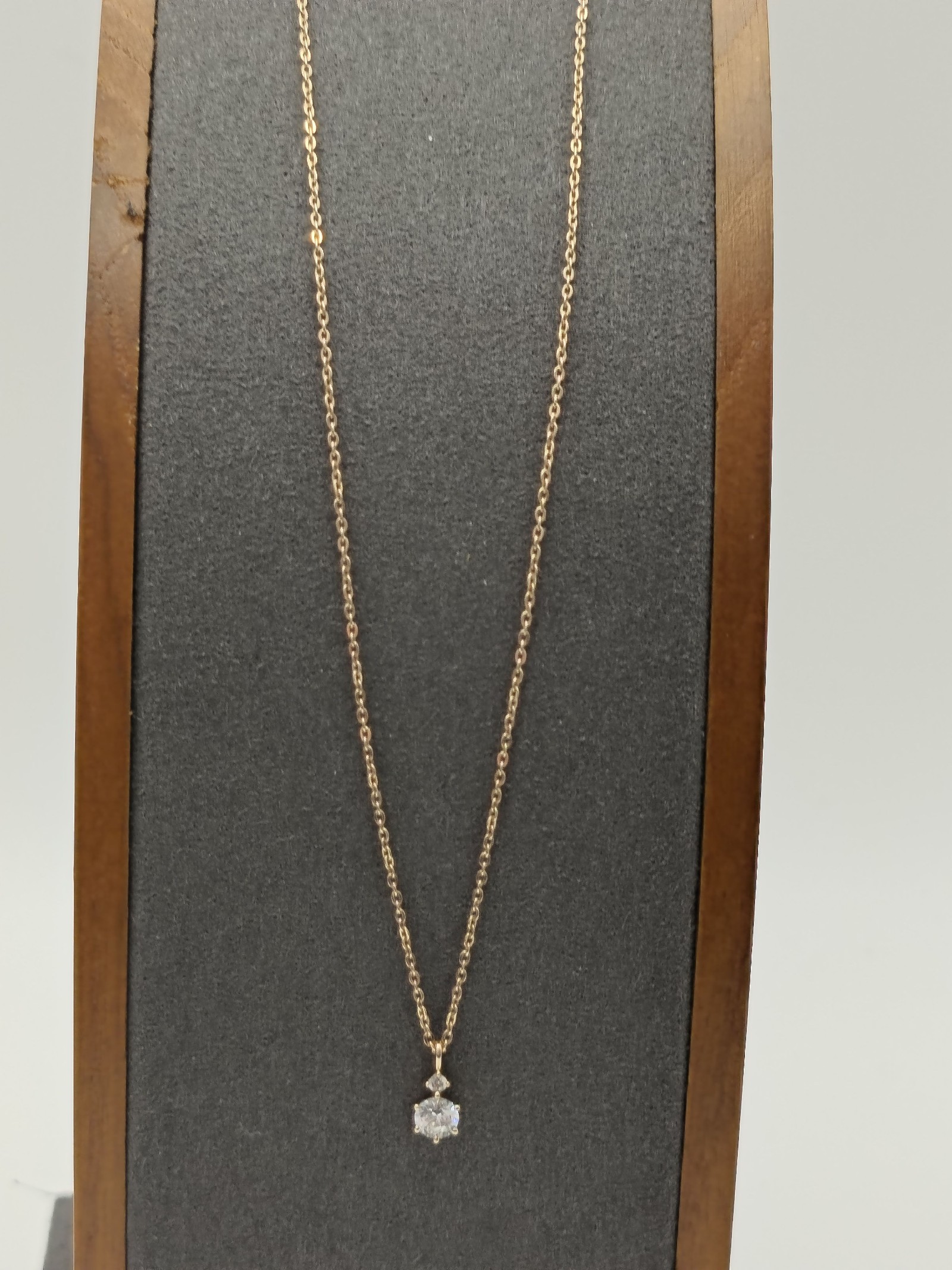 Canal 4℃ Gold tone & Cubic Zirconia Pendant Necklace Other image 3