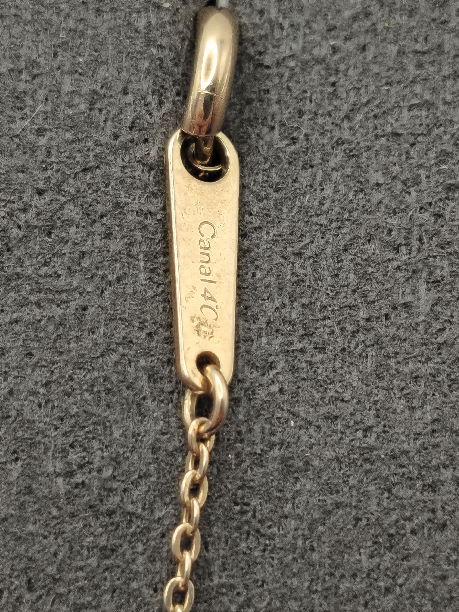 Canal 4℃ Gold tone & Cubic Zirconia Pendant Necklace Other image 5
