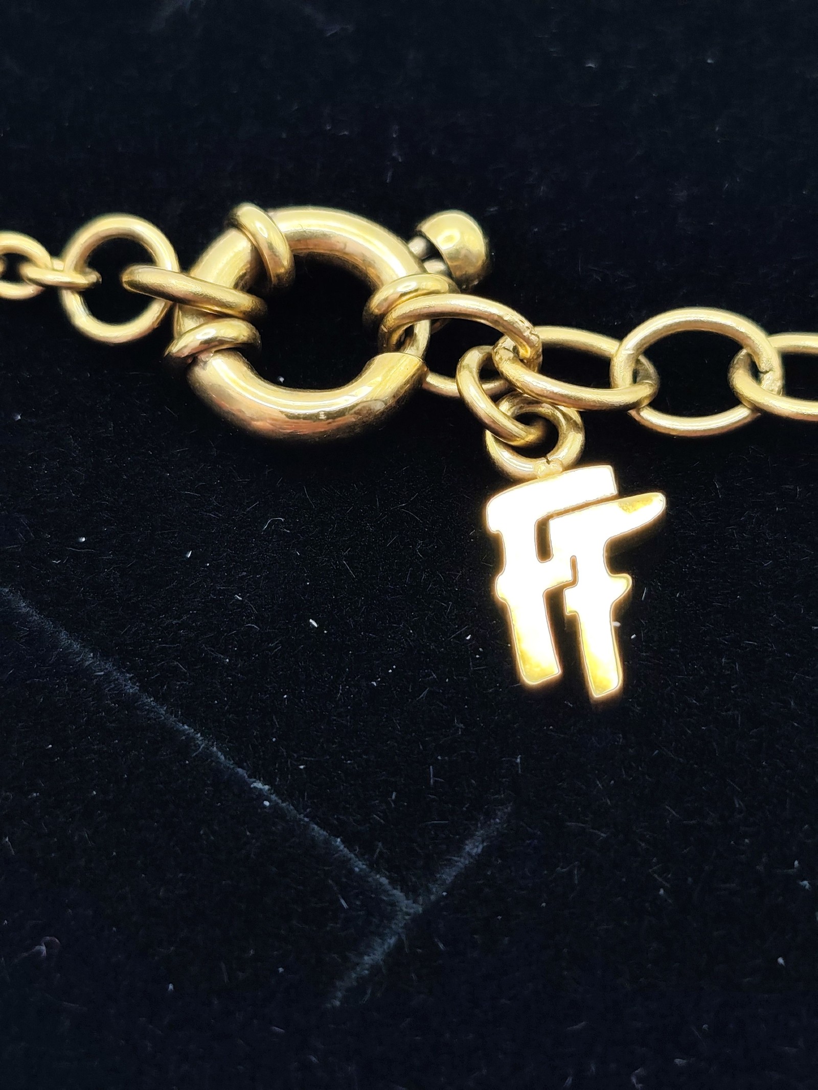 Folli Follie Gold Tone Heart & Crystal Necklace image 3