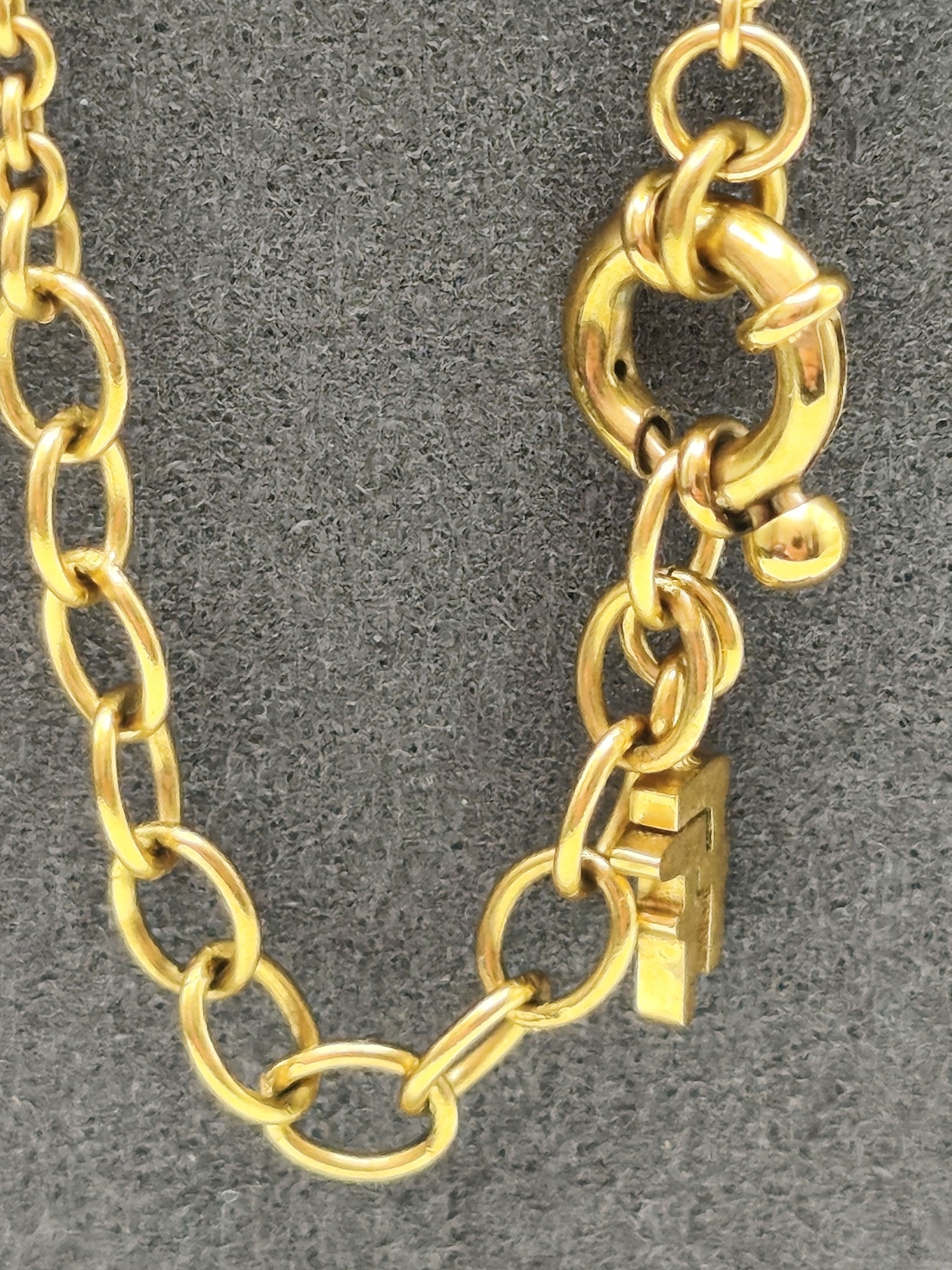 Folli Follie Gold Tone Heart & Crystal Necklace image 10