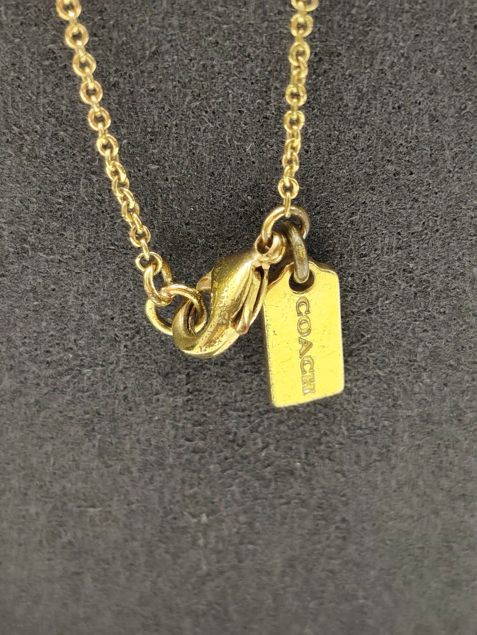 Coach Gold Bow Pendant Necklace Women's Other image 4