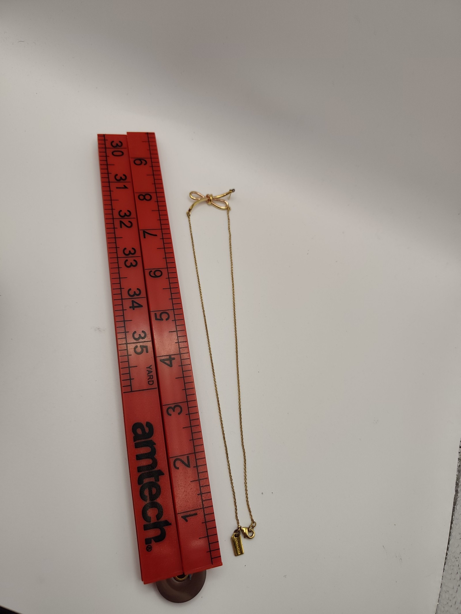 Coach Gold Bow Pendant Necklace Women's Other image 5