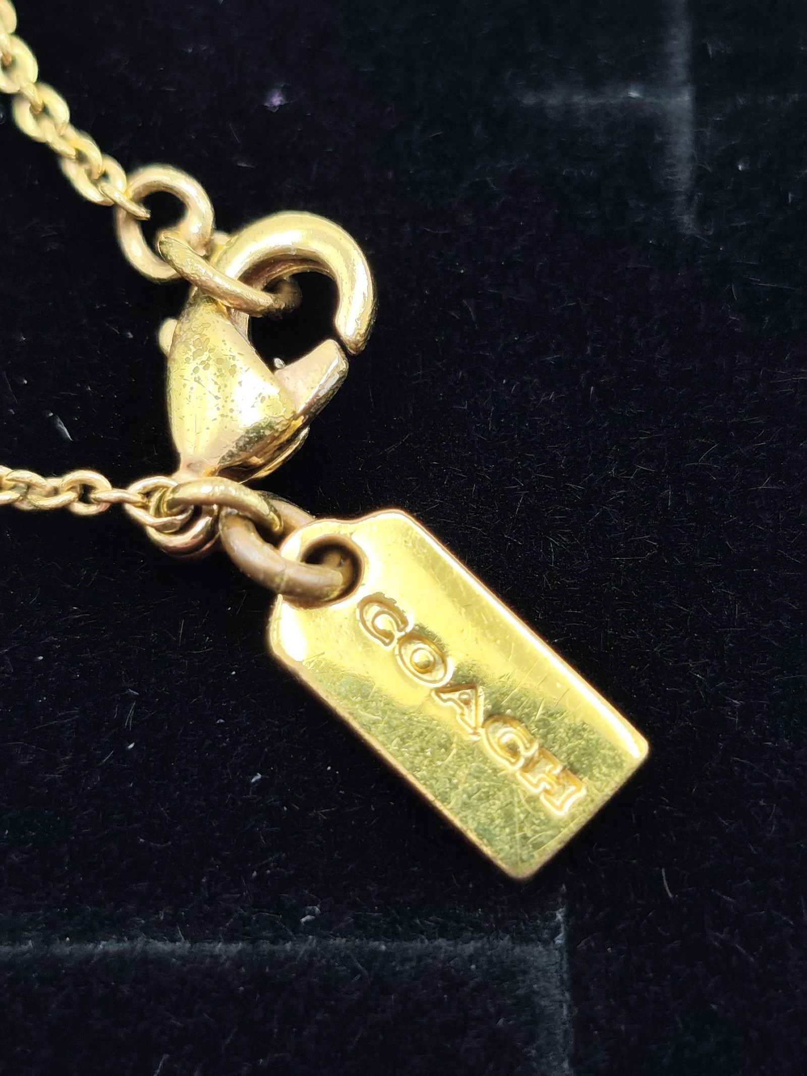 Coach Gold Bow Pendant Necklace Women's Other image 6