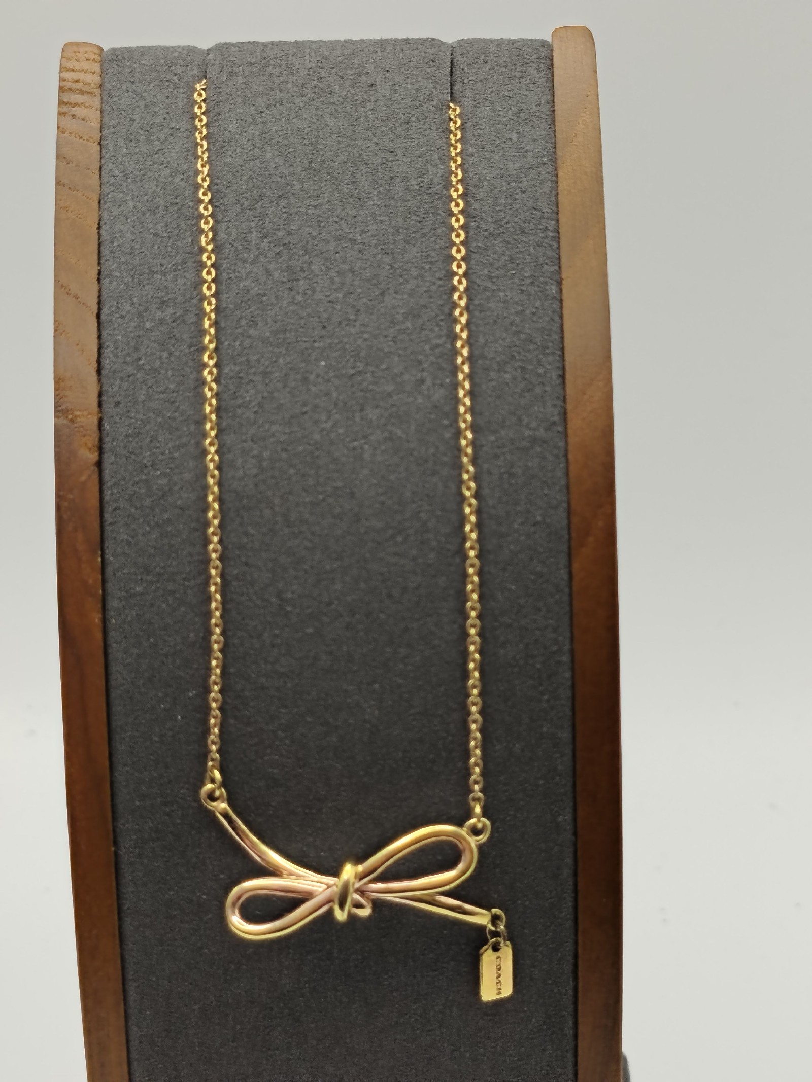 Coach Gold Bow Pendant Necklace Women's Other image 7