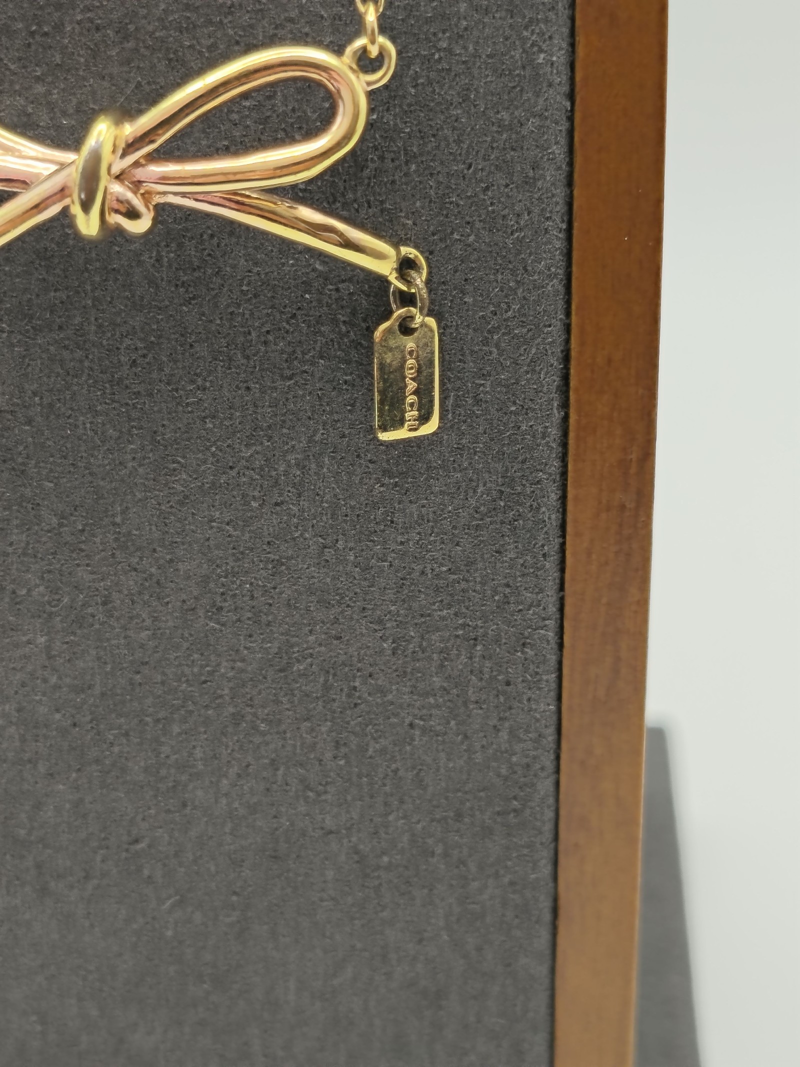 Coach Gold Bow Pendant Necklace Women's Other image 9