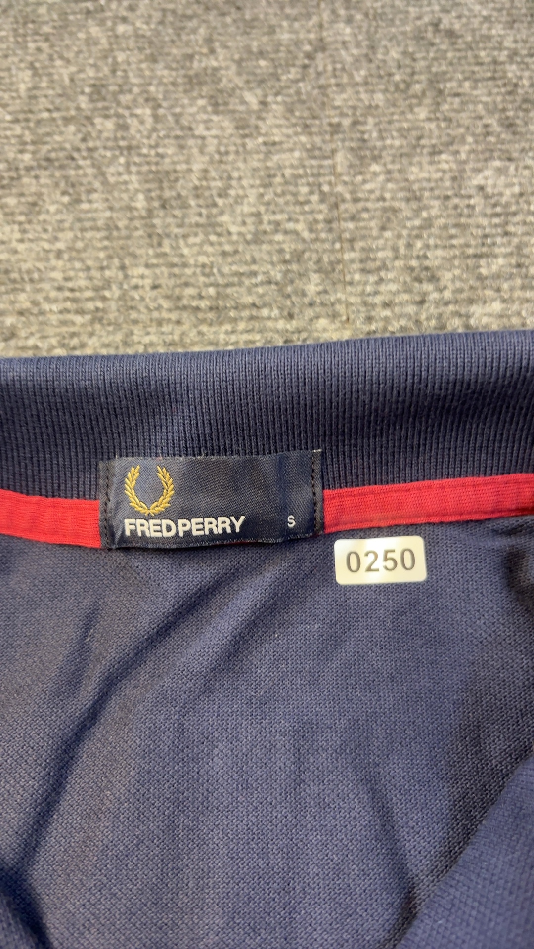 Fred Perry Men's Navy & Burgundy Colourblock Half Zip Polo Shirt Small image 8