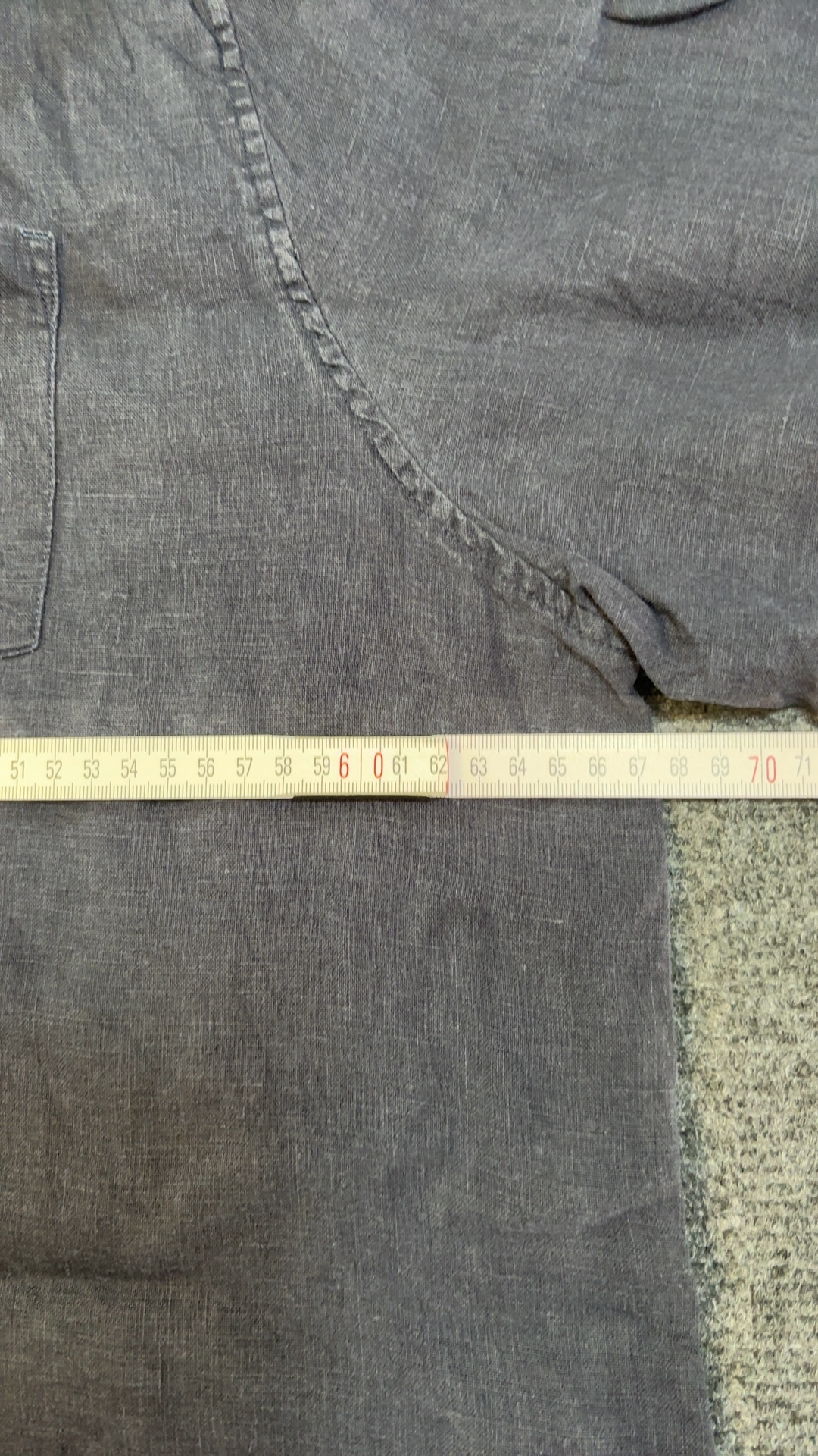 Original Penguin Men's Navy Blue Linen Shirt Large image 8