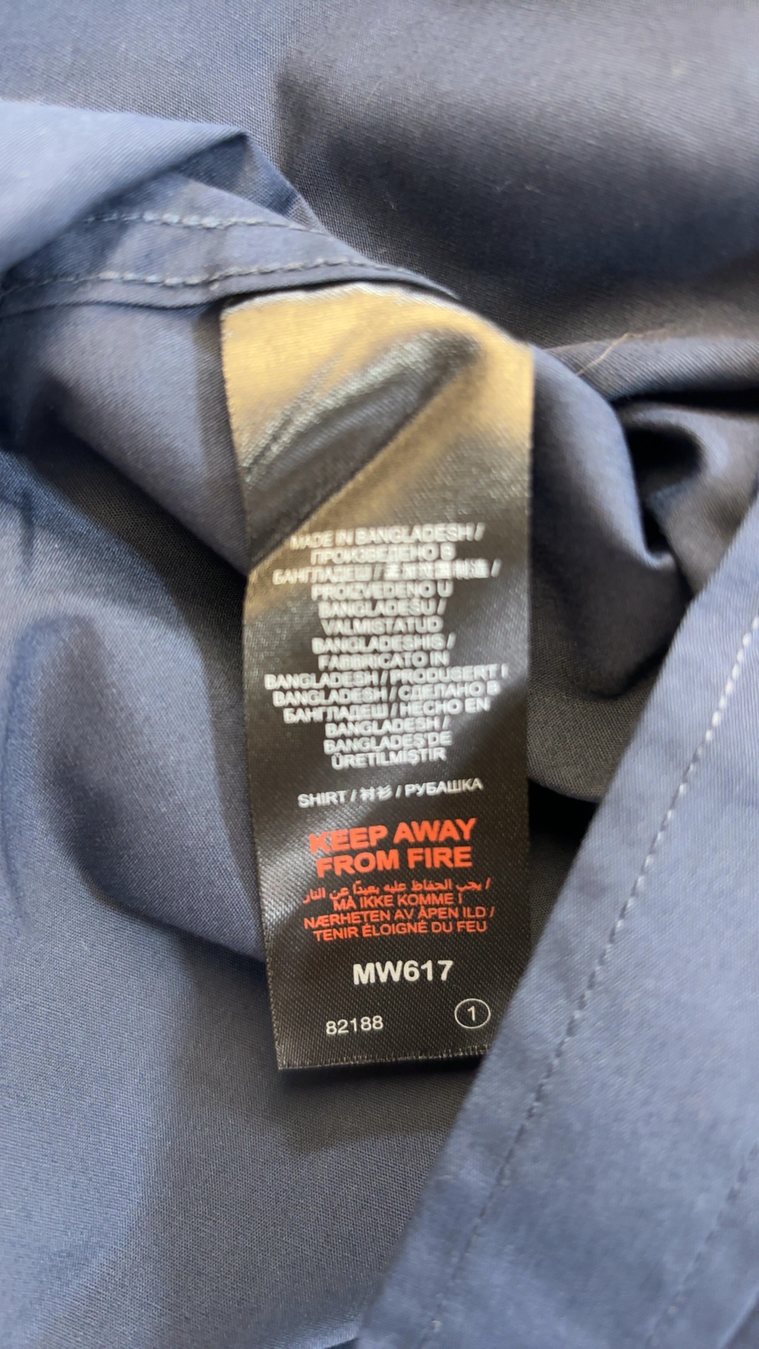 Jacamo Navy Blue Men's Cotton Shirt 18.5 Collar never worn image 4