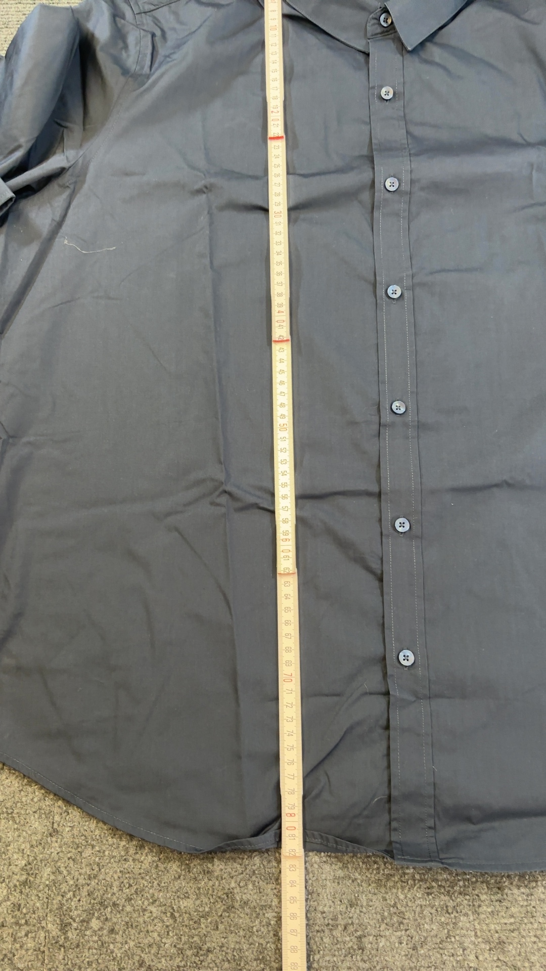 Jacamo Navy Blue Men's Cotton Shirt 18.5 Collar never worn image 5