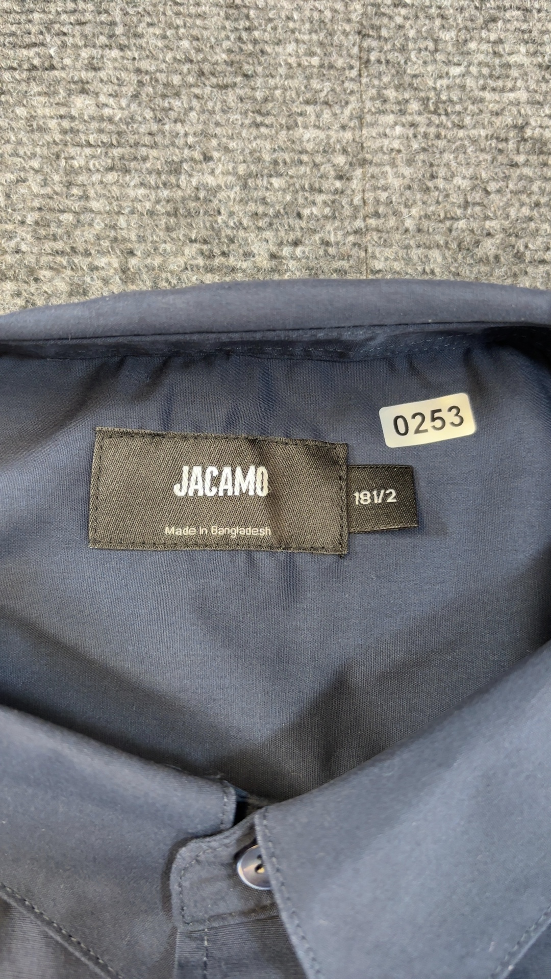 Jacamo Navy Blue Men's Cotton Shirt 18.5 Collar never worn image 3