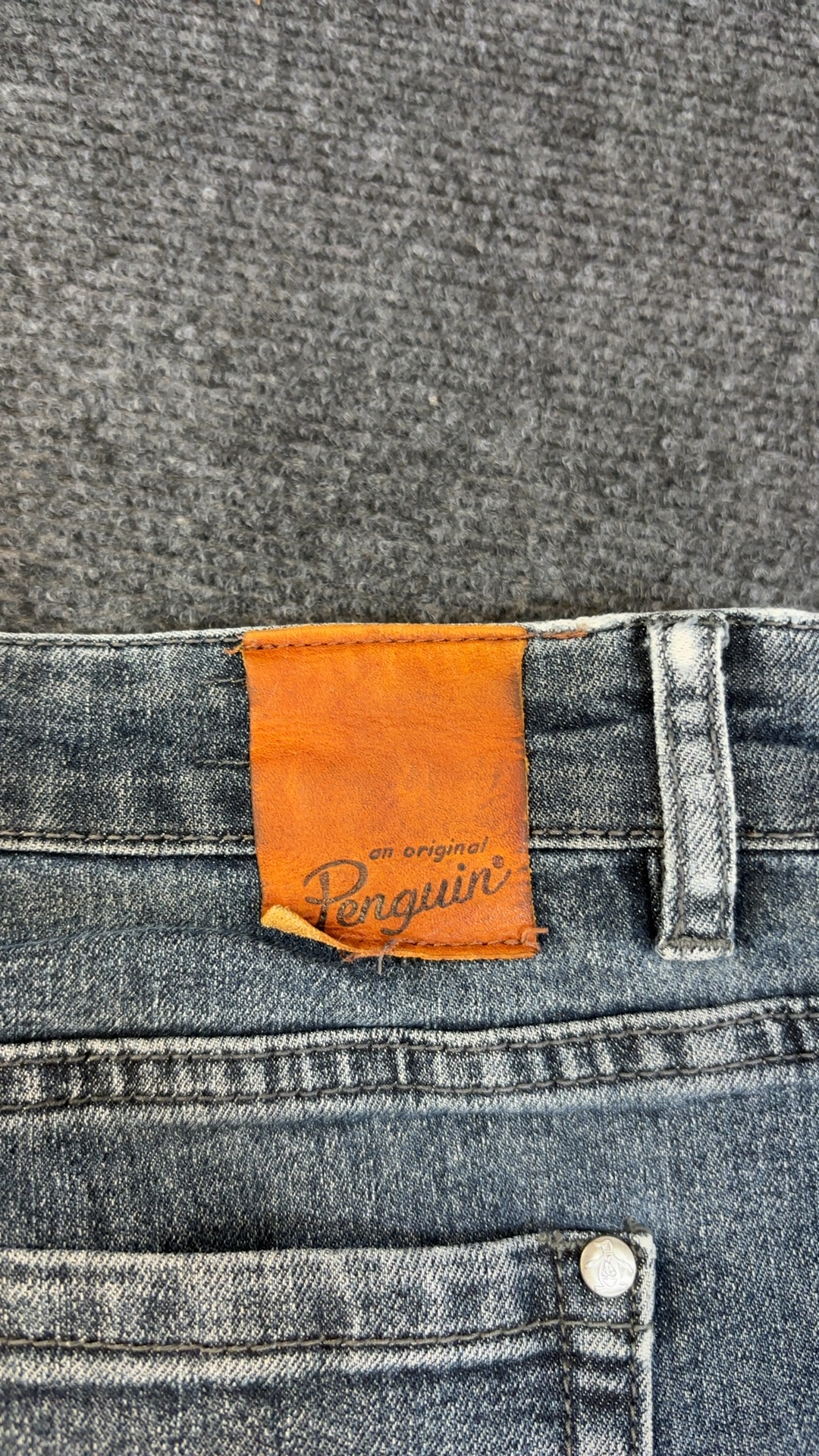 Original Penguin Men's Light Blue Denim Jeans W38 L31 very good condition image 4