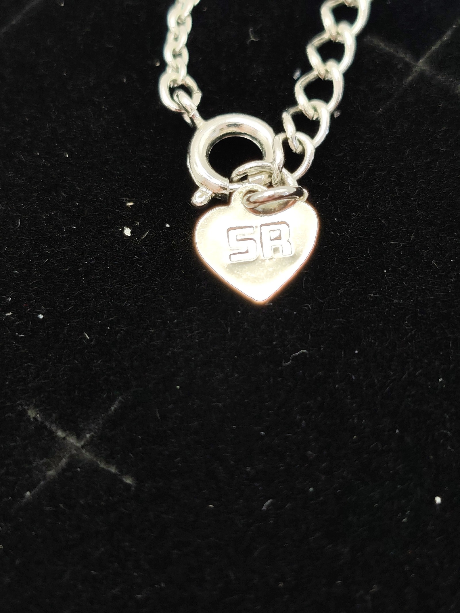 Swarovski Silver Heart Pendant Necklace Sparkling Crystals Women Other image 3