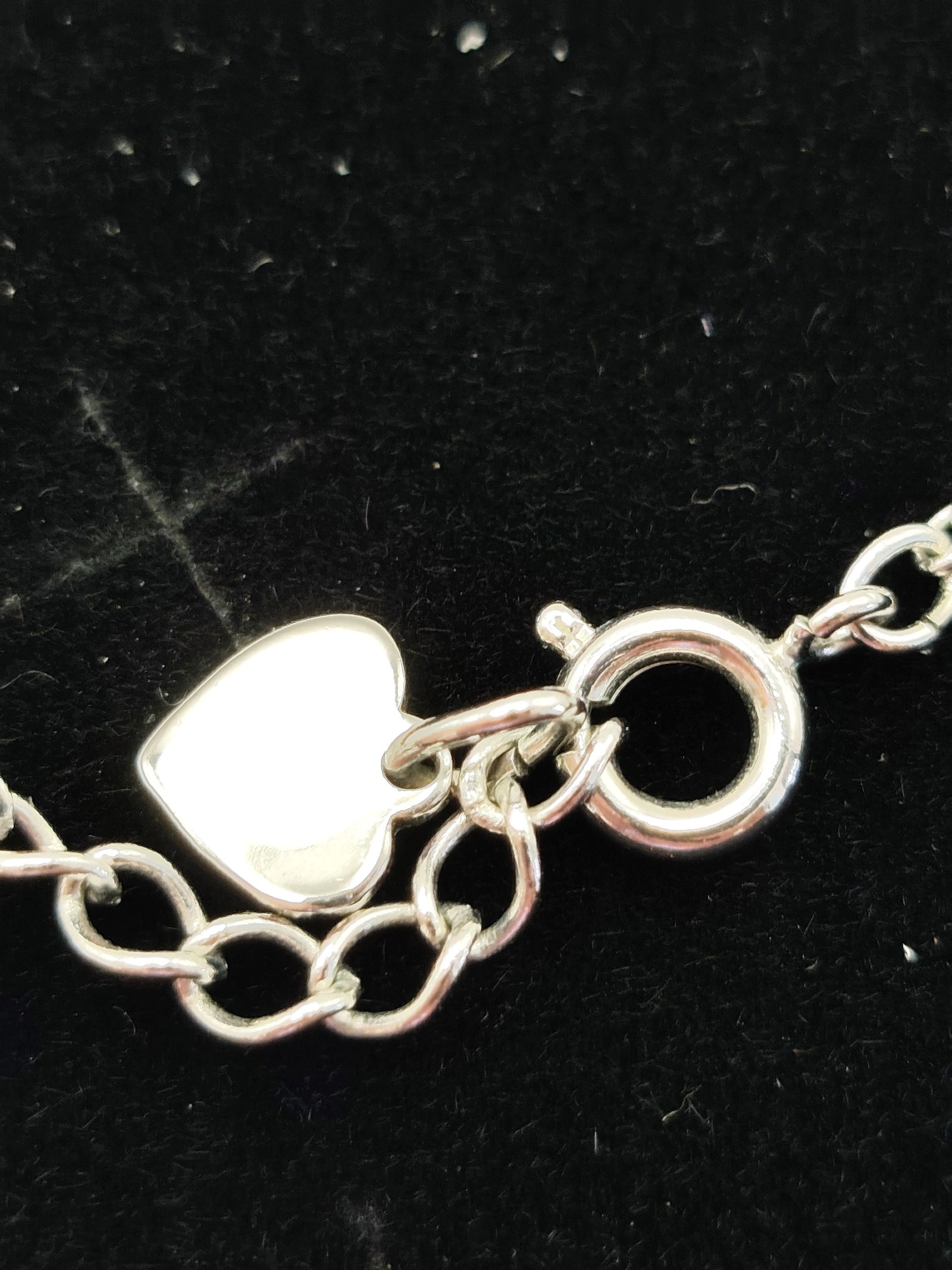 Swarovski Silver Heart Pendant Necklace Sparkling Crystals Women Other image 6