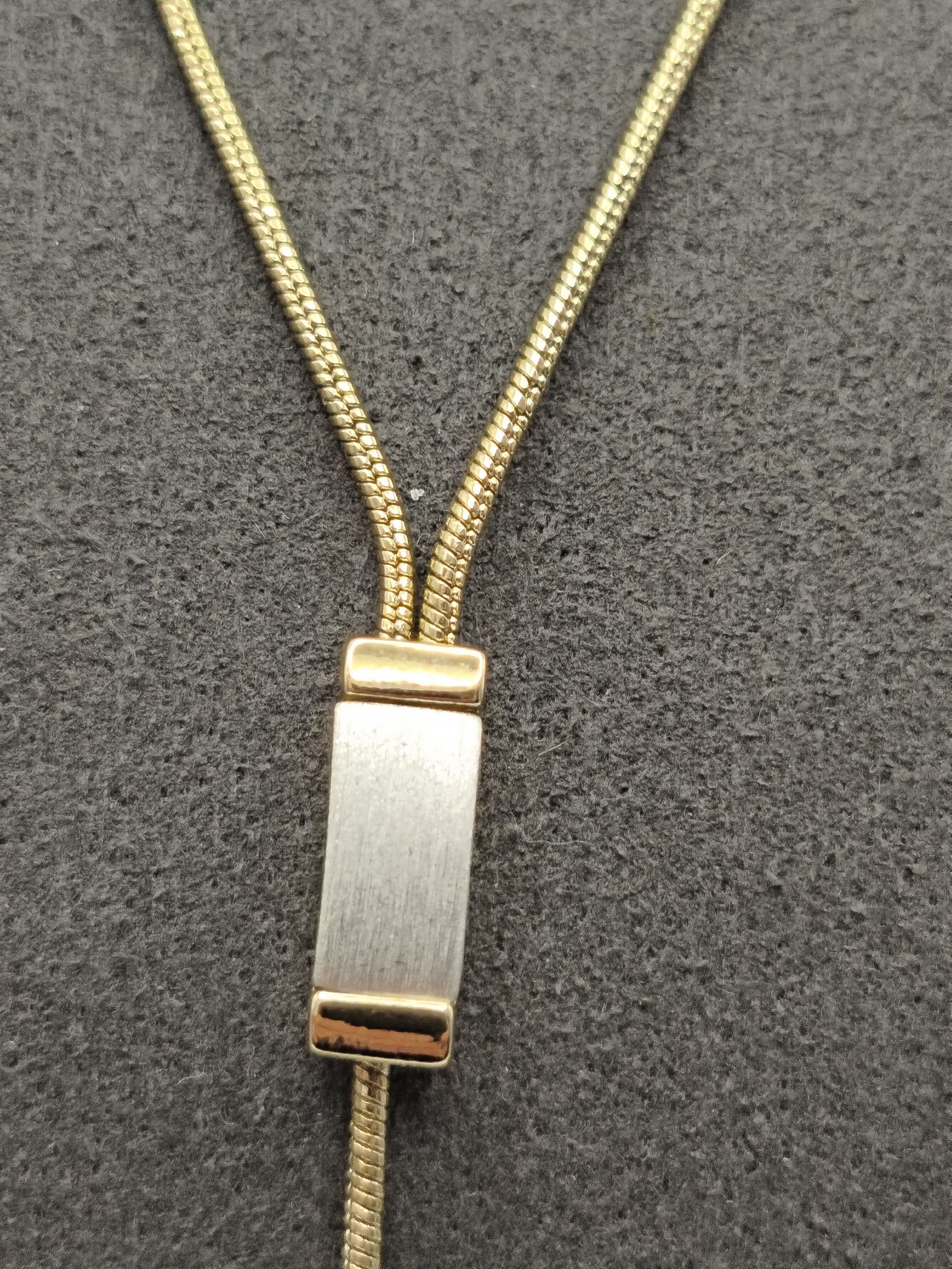 Monet Gold & Silver-tone Bar Pendant Necklace Women Other image 3