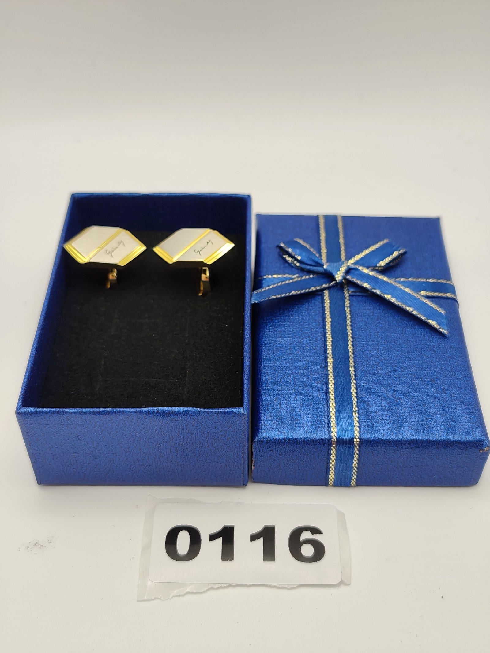 Givenchy Gold & Silver Men's Logo Cufflinks Other