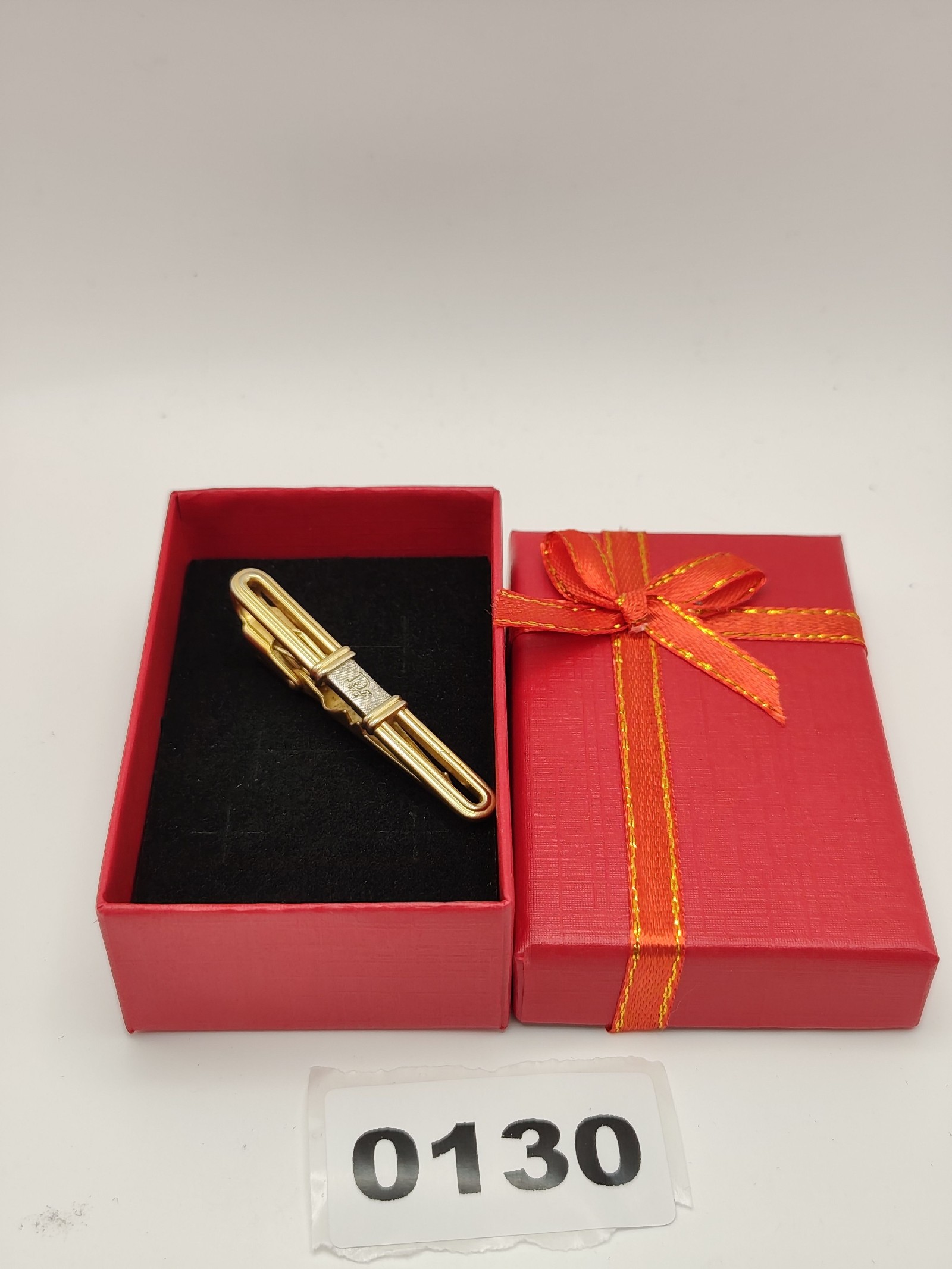 Christian Dior Gold Tone Vintage Tie Clip Men Other