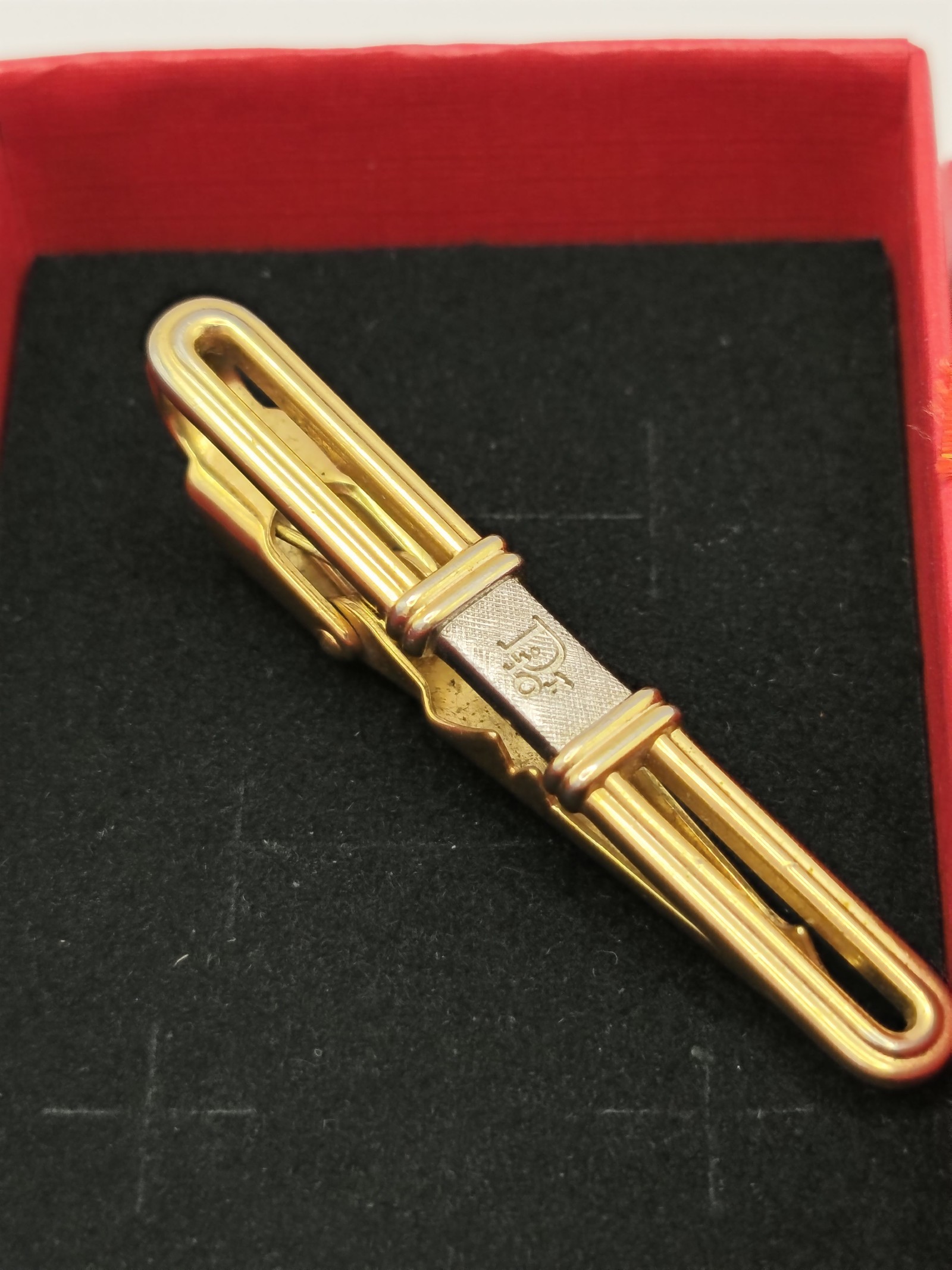 Christian Dior Gold Tone Vintage Tie Clip Men Other image 2