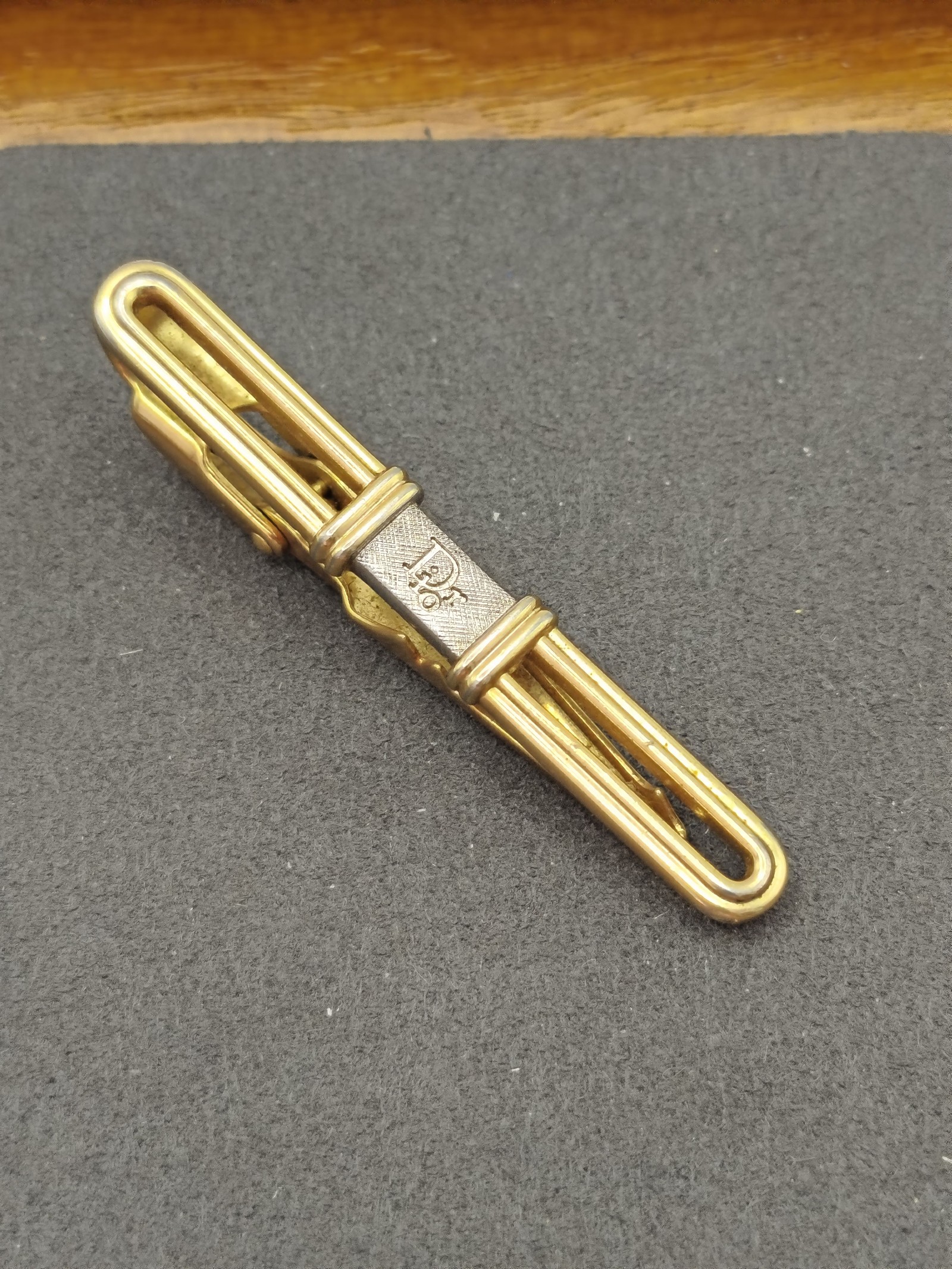 Christian Dior Gold Tone Vintage Tie Clip Men Other image 3