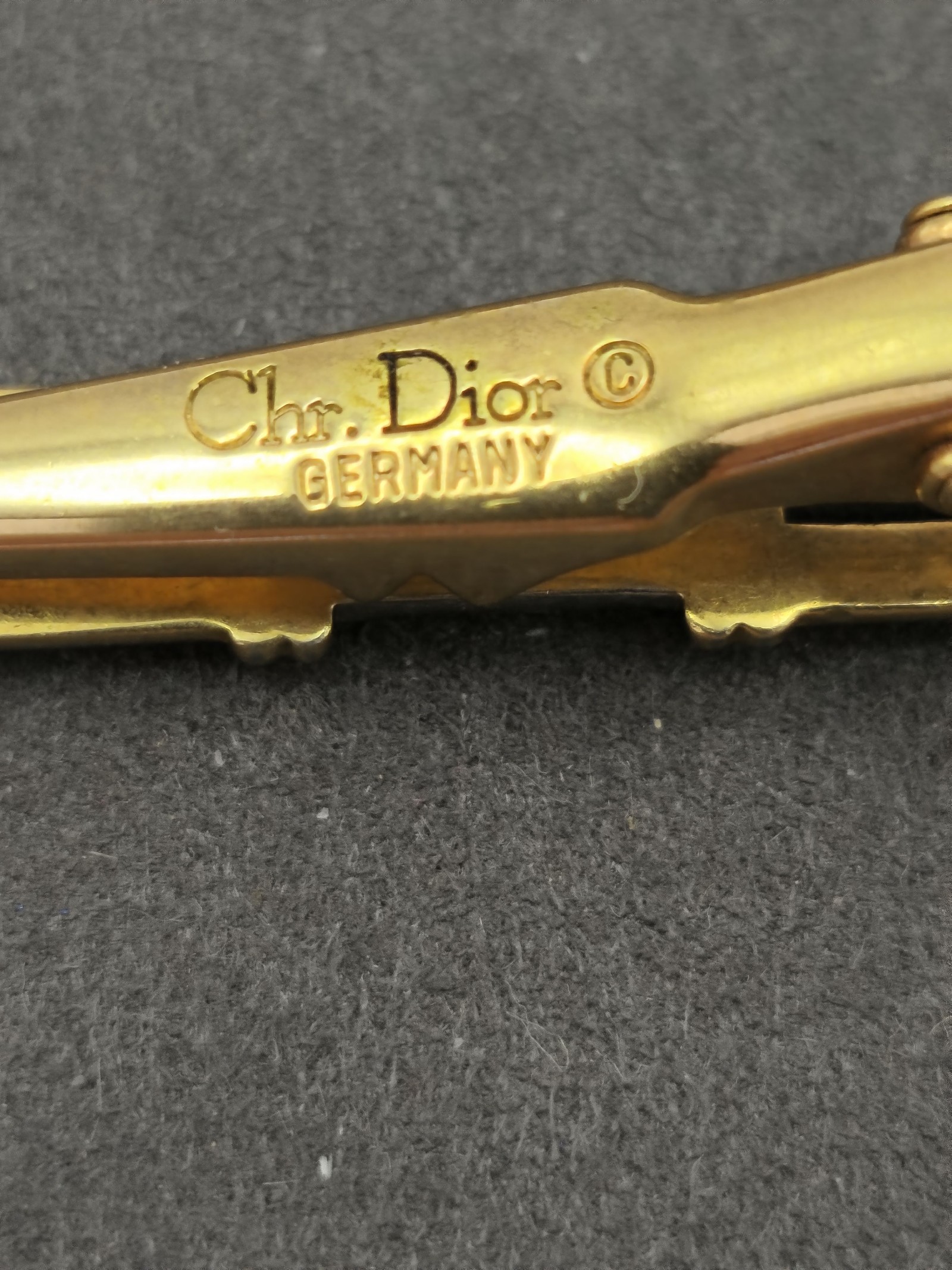 Christian Dior Gold Tone Vintage Tie Clip Men Other image 4