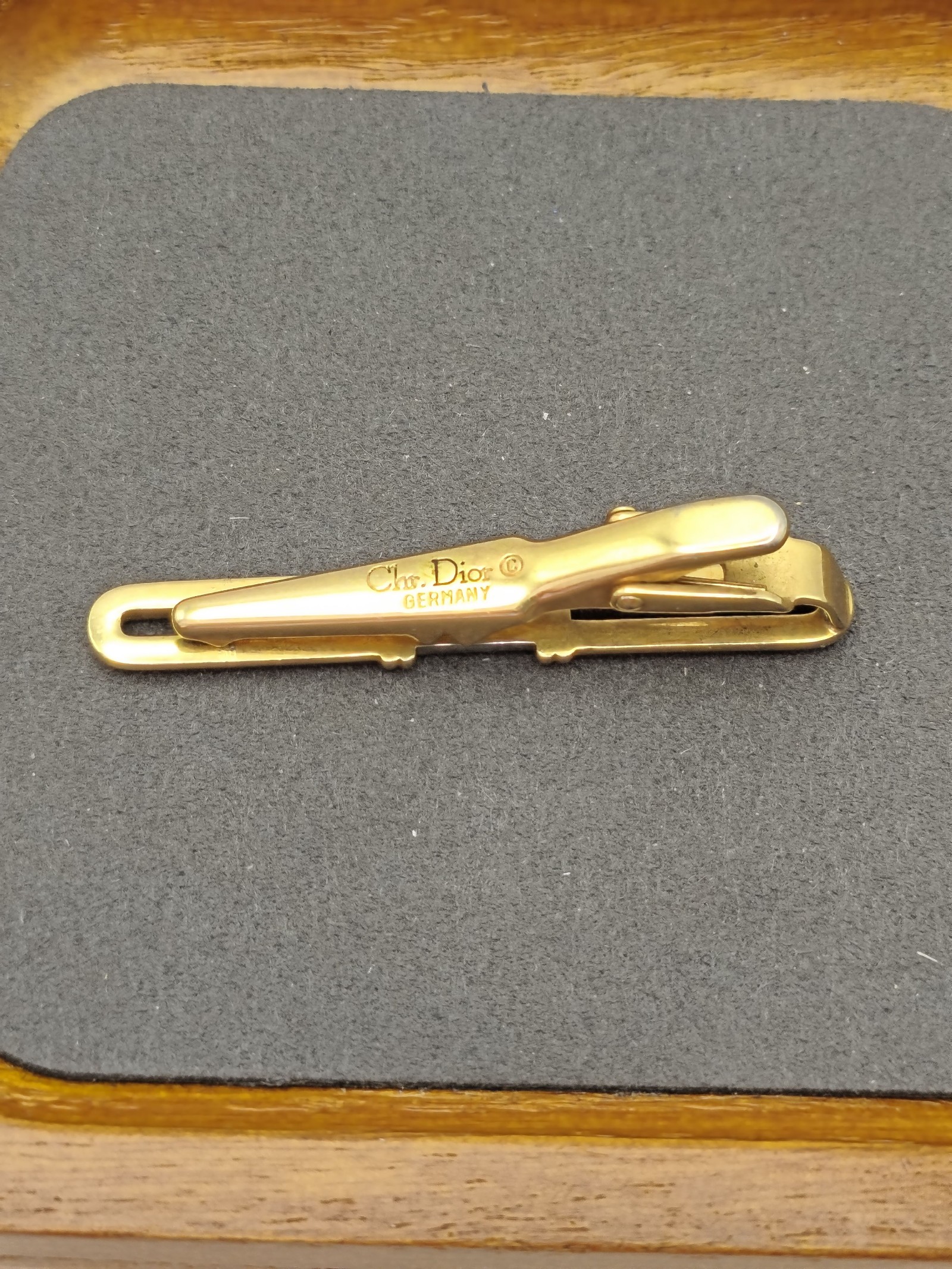 Christian Dior Gold Tone Vintage Tie Clip Men Other image 5