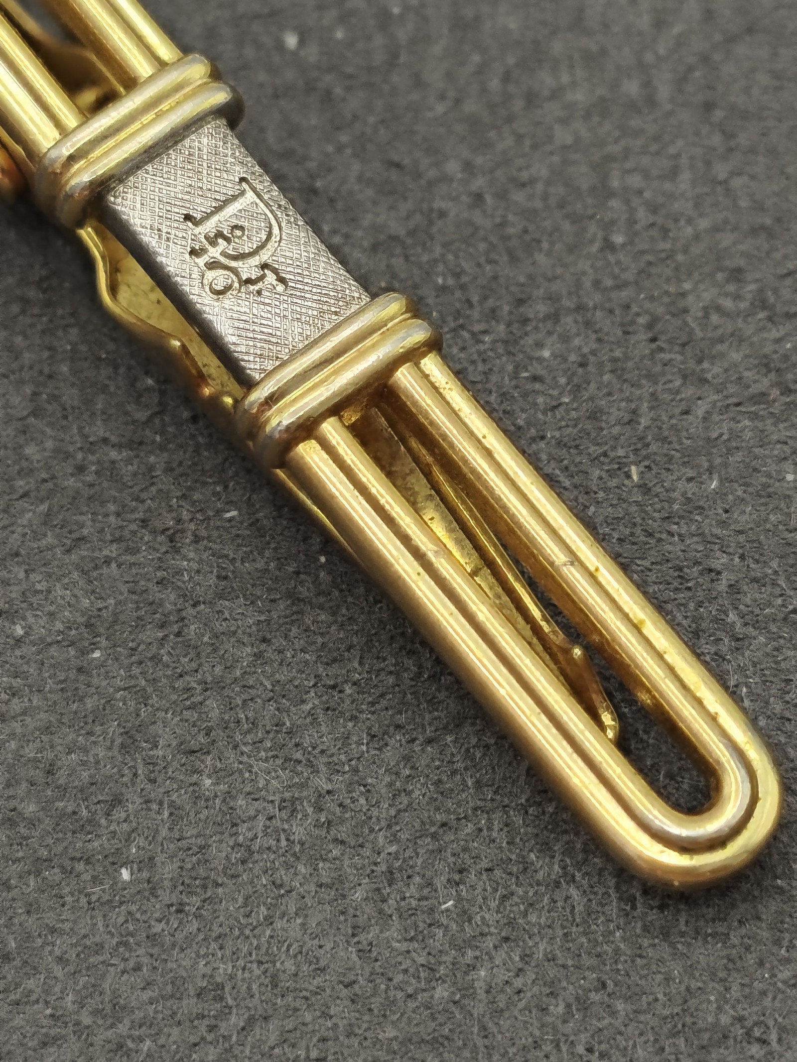Christian Dior Gold Tone Vintage Tie Clip Men Other image 6