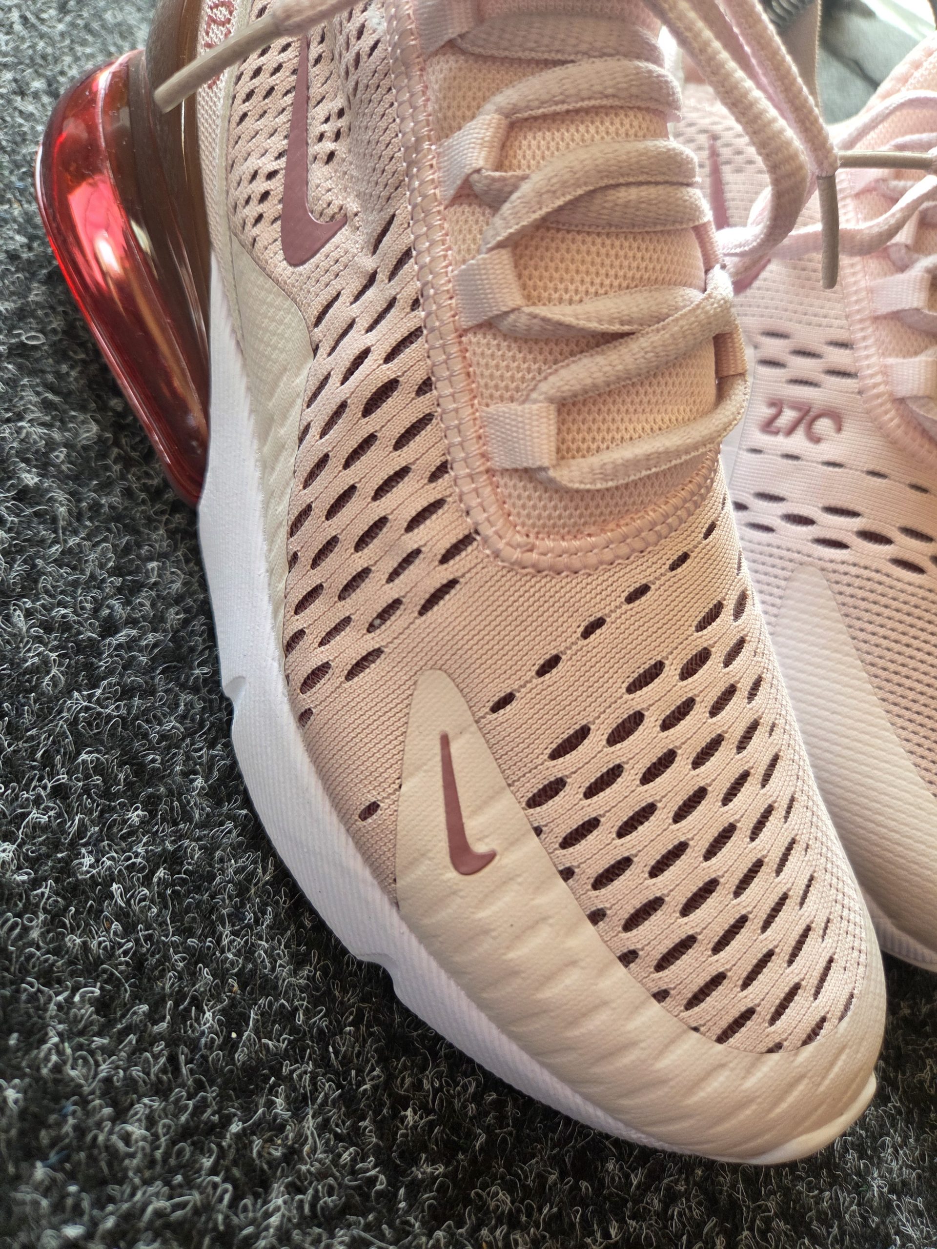 Nike Air Max 270 Women's Trainers Barely Rose UK 4.5 AH6789-601 image 9